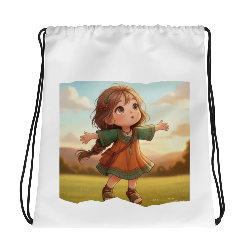 Enchanted Fields Drawstring Bag product image (2)