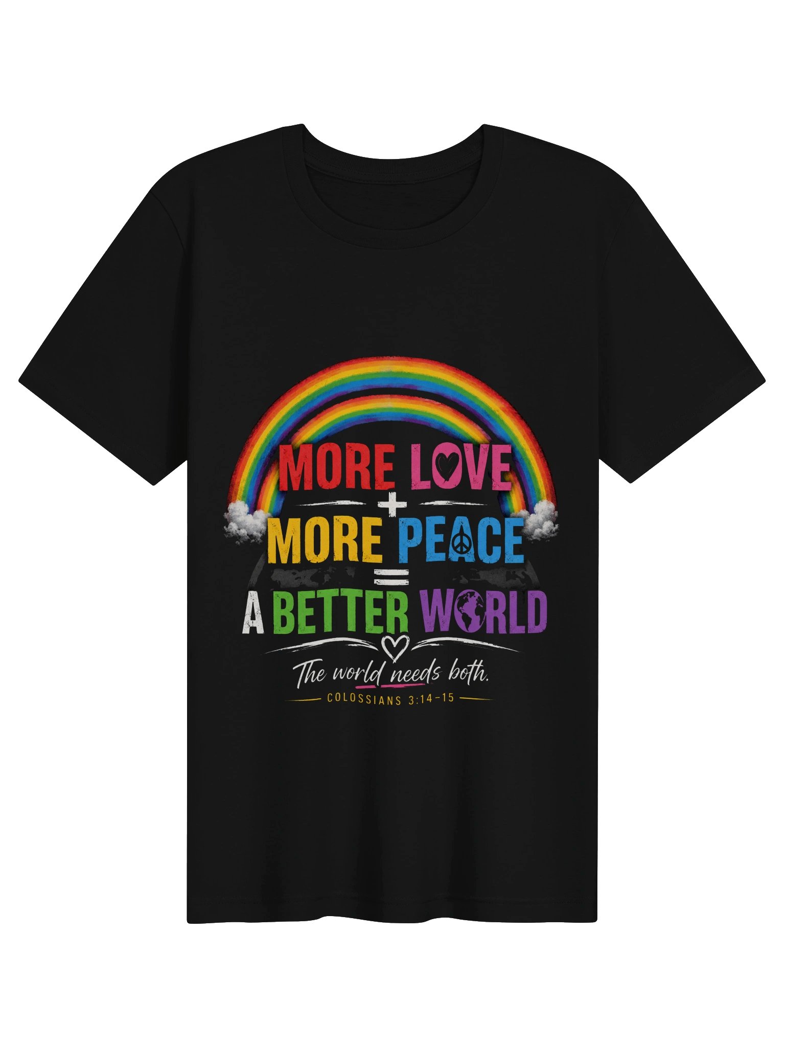 MORE LOVE + MORE PEACE = A BETTER WORLD 🌎❤️☮️ product image (1)