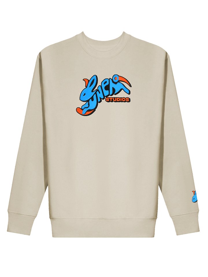 Kuneho Studios - Cartoon Clash Rabbit Logo Embroidered Crewneck product image (2)