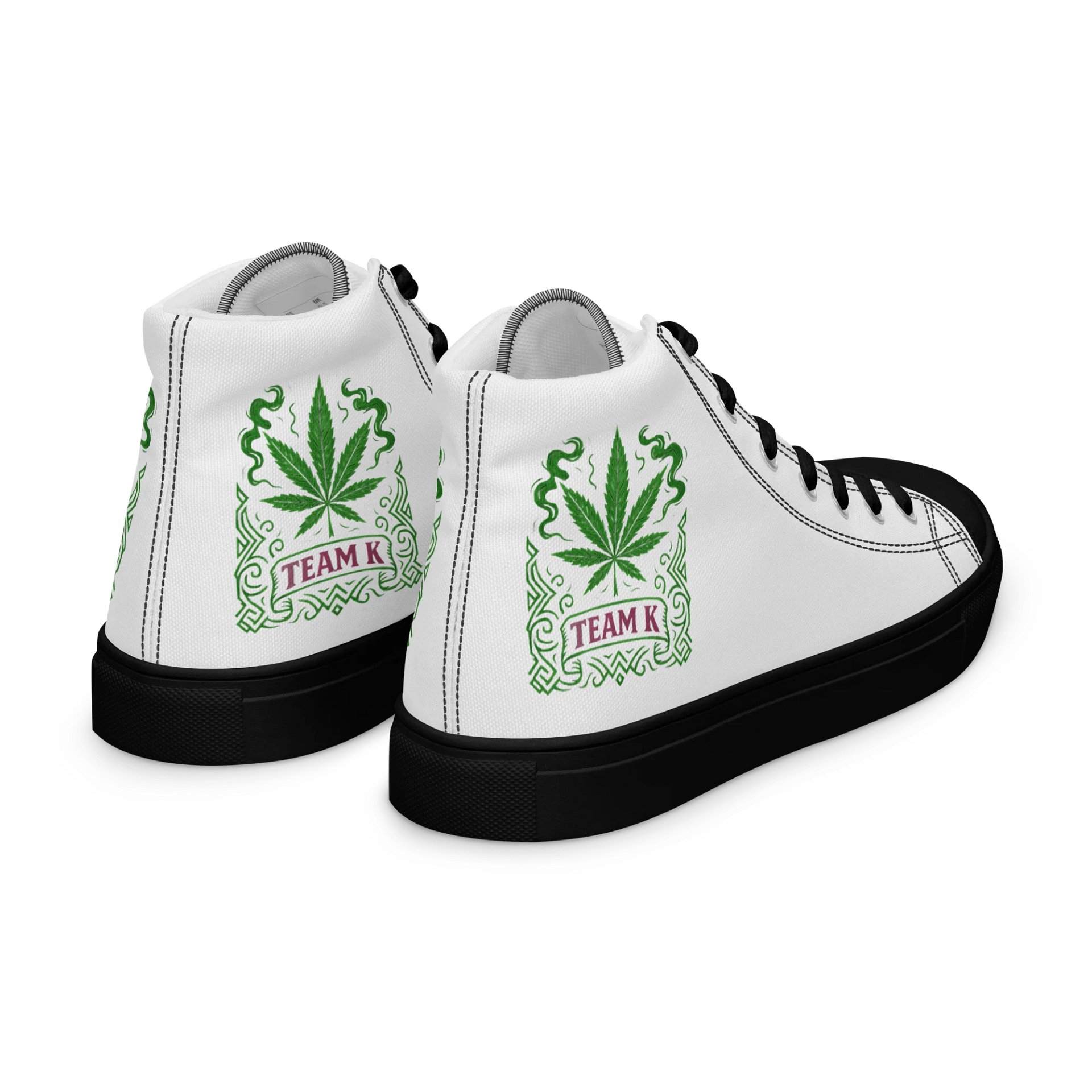 Team K V-7 Women's High Top Canvas Shoes product image (7)