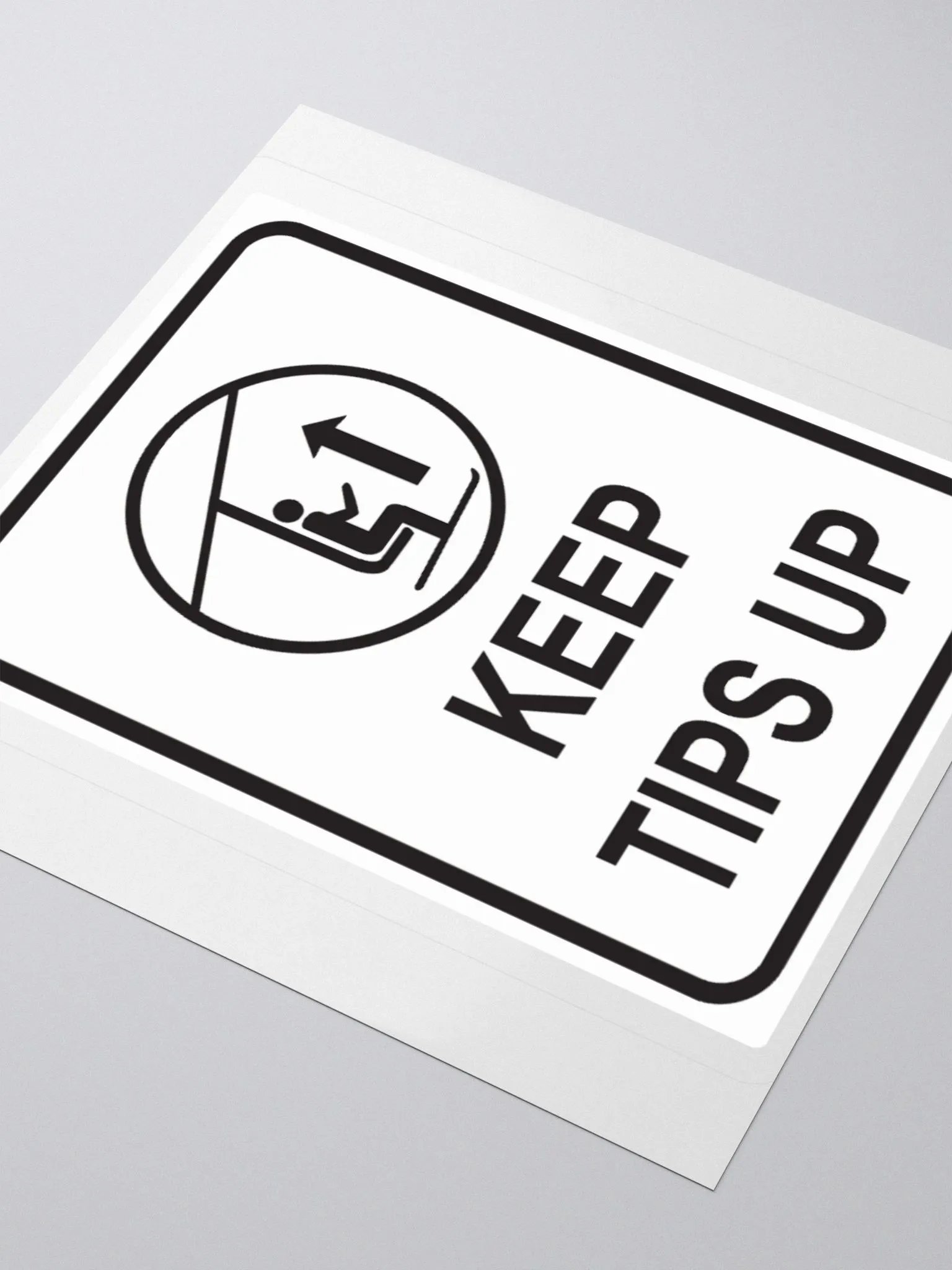 Keep Tips Up - Kiss-Cut Silhouette Sticker product image (3)
