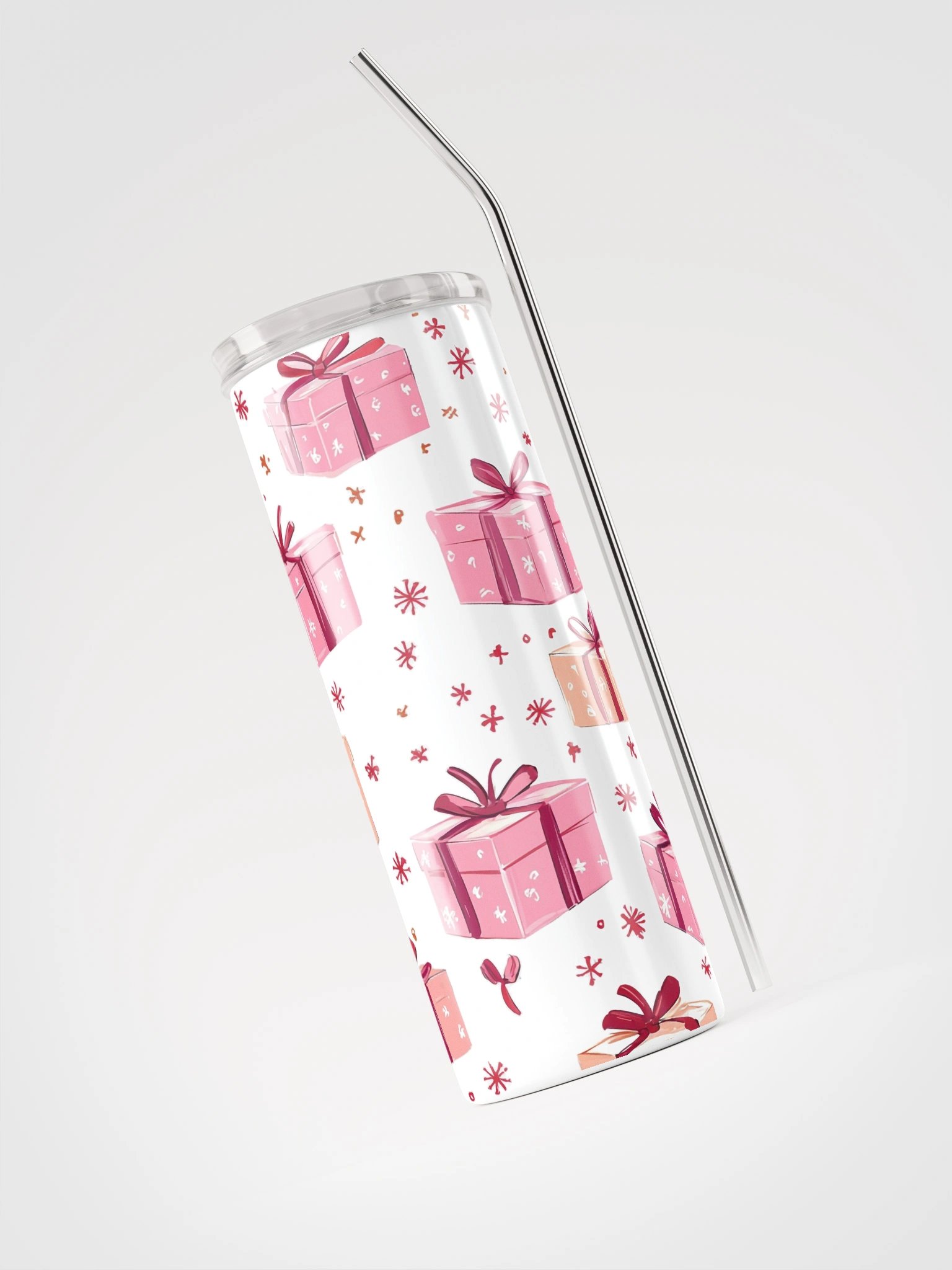 Pink Christmas Gifts Stainless Steel Tumbler product image (3)