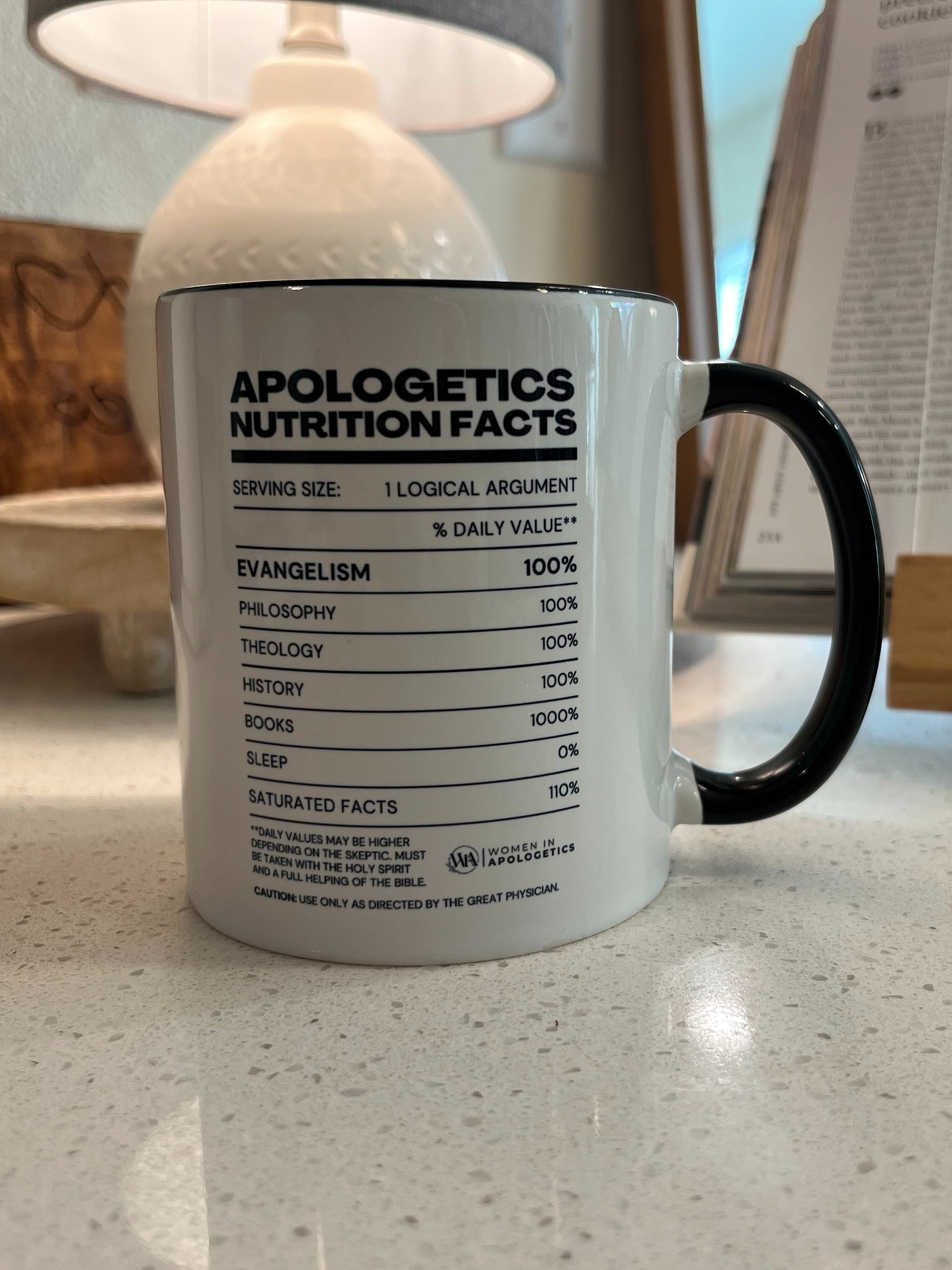 Apologetics Nutrition Facts Mug product image (3)