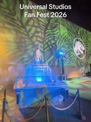Fan Fest at Universal Studios Hollywood 2026 Jurassic Park Experience! #fanfest #universalstudios #2026 #raptor 