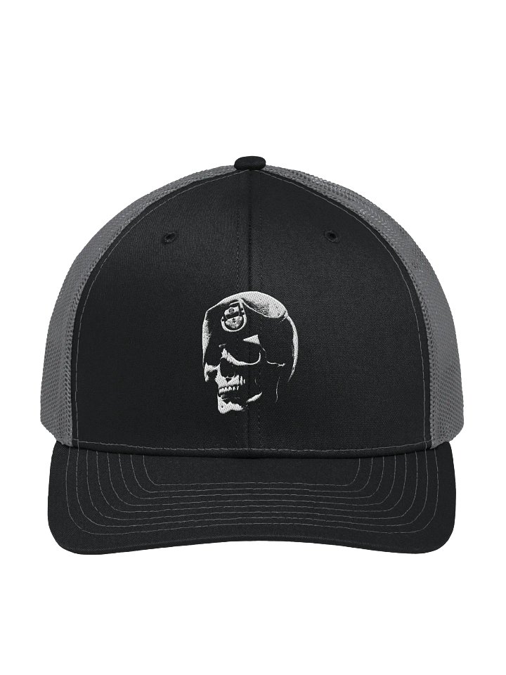 Skull Beret Subdued Trucker Hat product image (2)