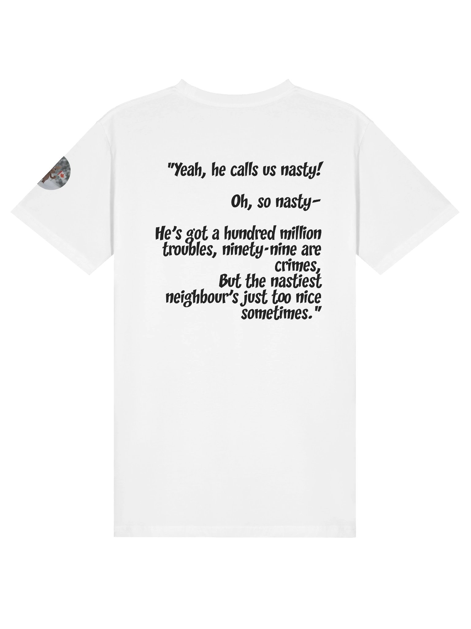 He Called Us Nasty | Essential Character Tee Heavyweight (White) product image (2)