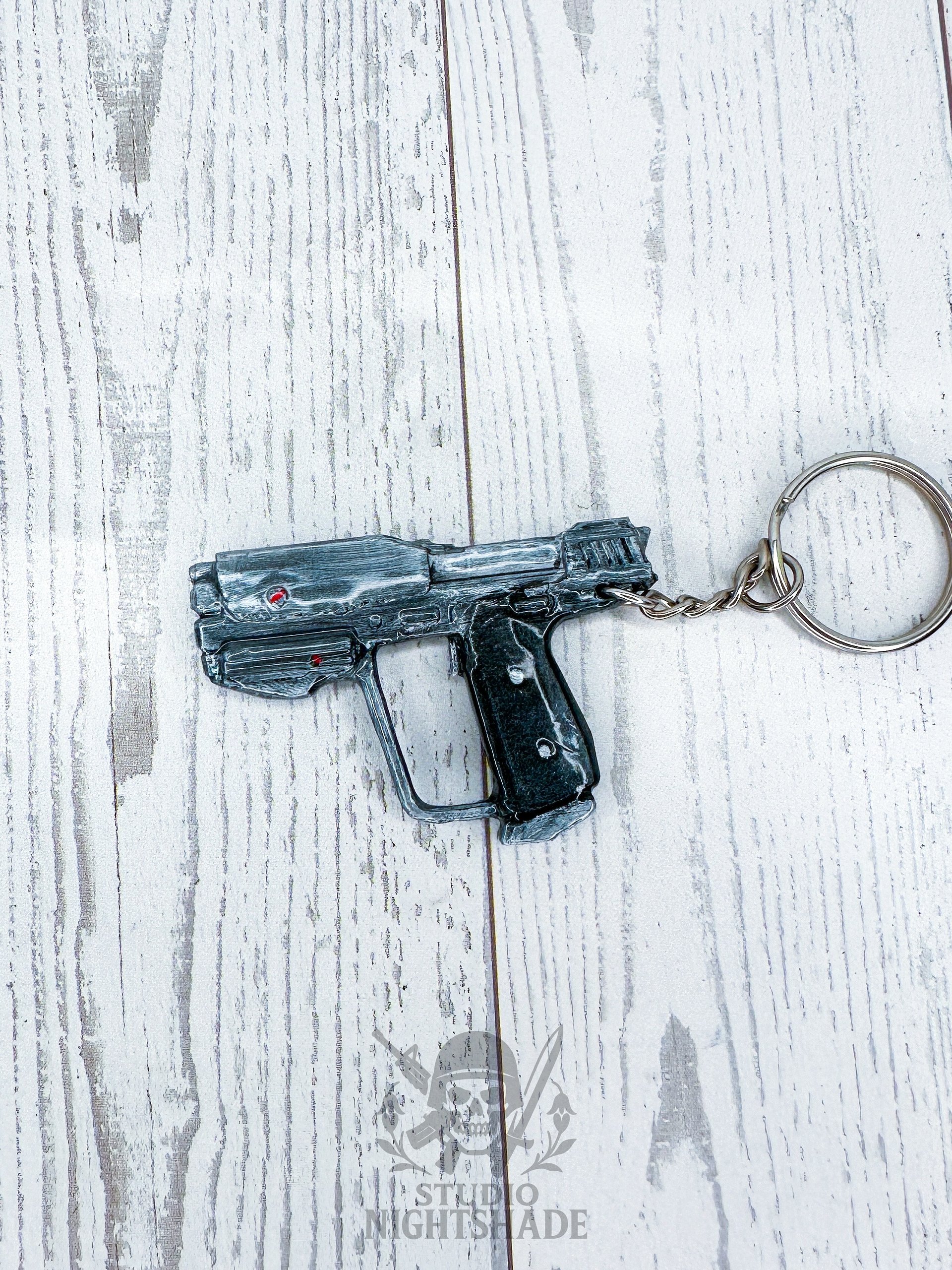 Hand Made Halo Inspired M6G Magnum Pistol Keychain Master Chief Retro Gaming product image (2)