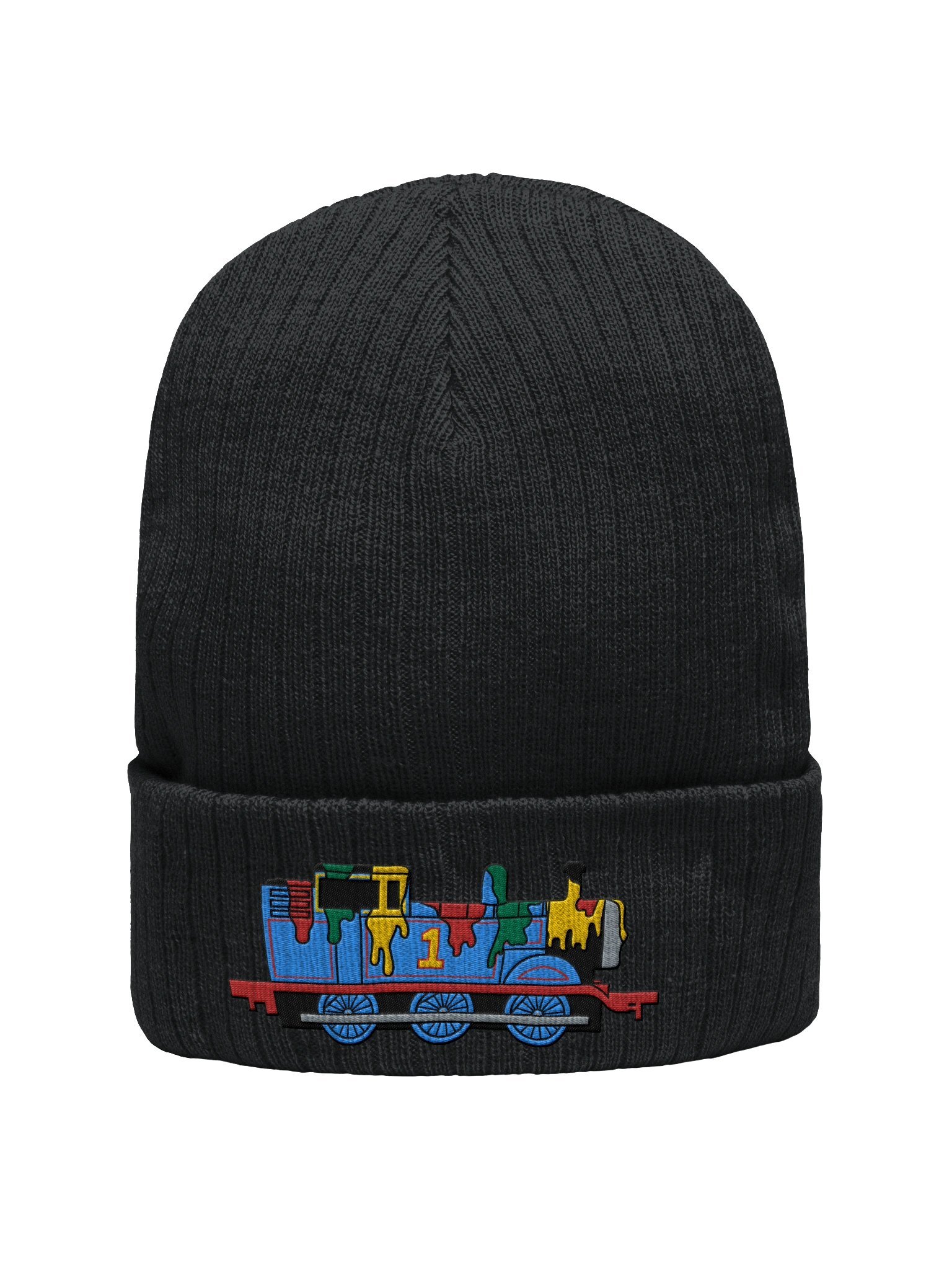 Paint Splatter Thomas Embroidered Beanie product image (1)