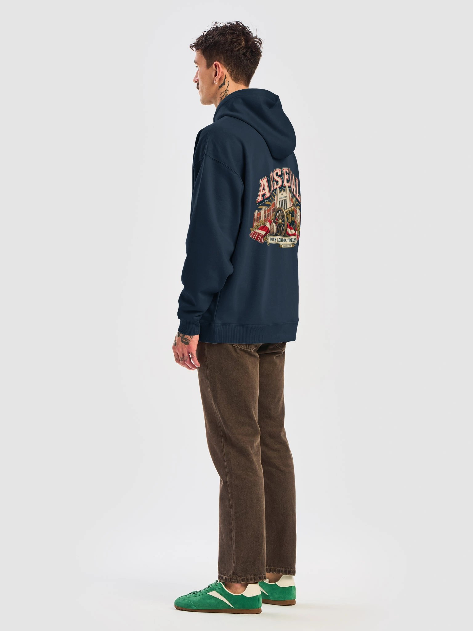 Arsenal Highbury Retro Football Hoodie | WanderOdd product image (23)