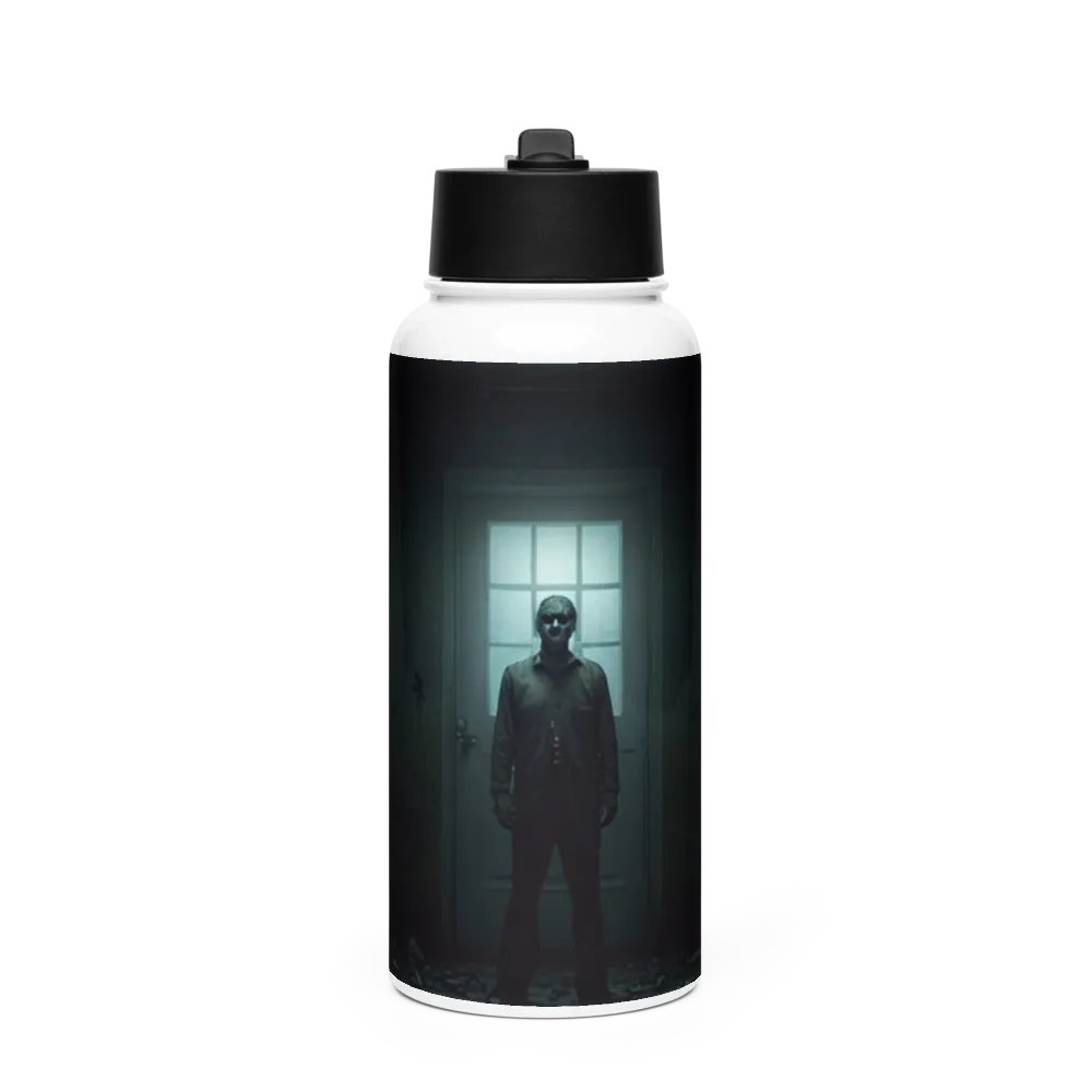 Creeper Metal Water Bottle with straw product image (1)