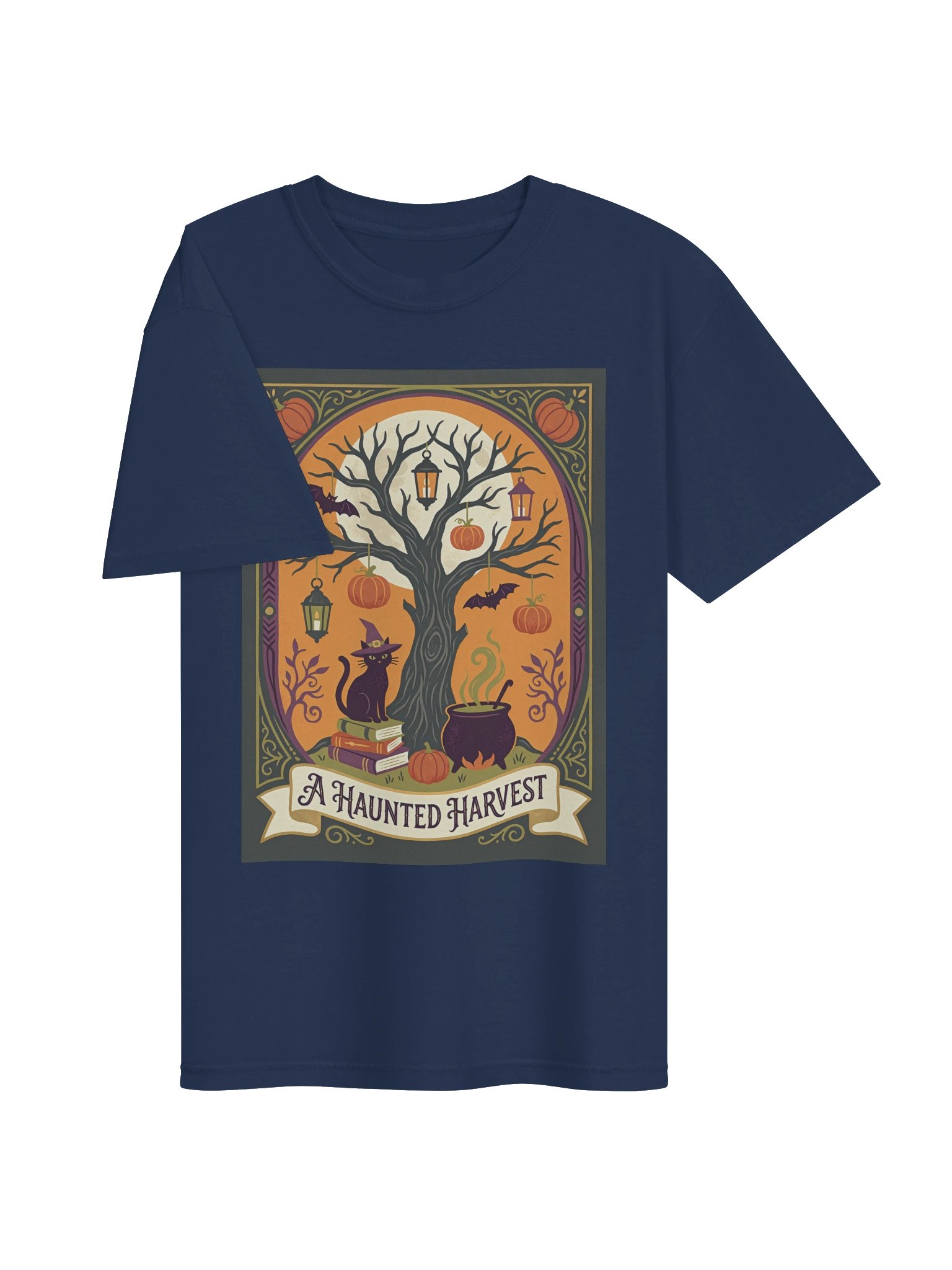 Haunted Harvest Vintage Halloween Tee product image (3)