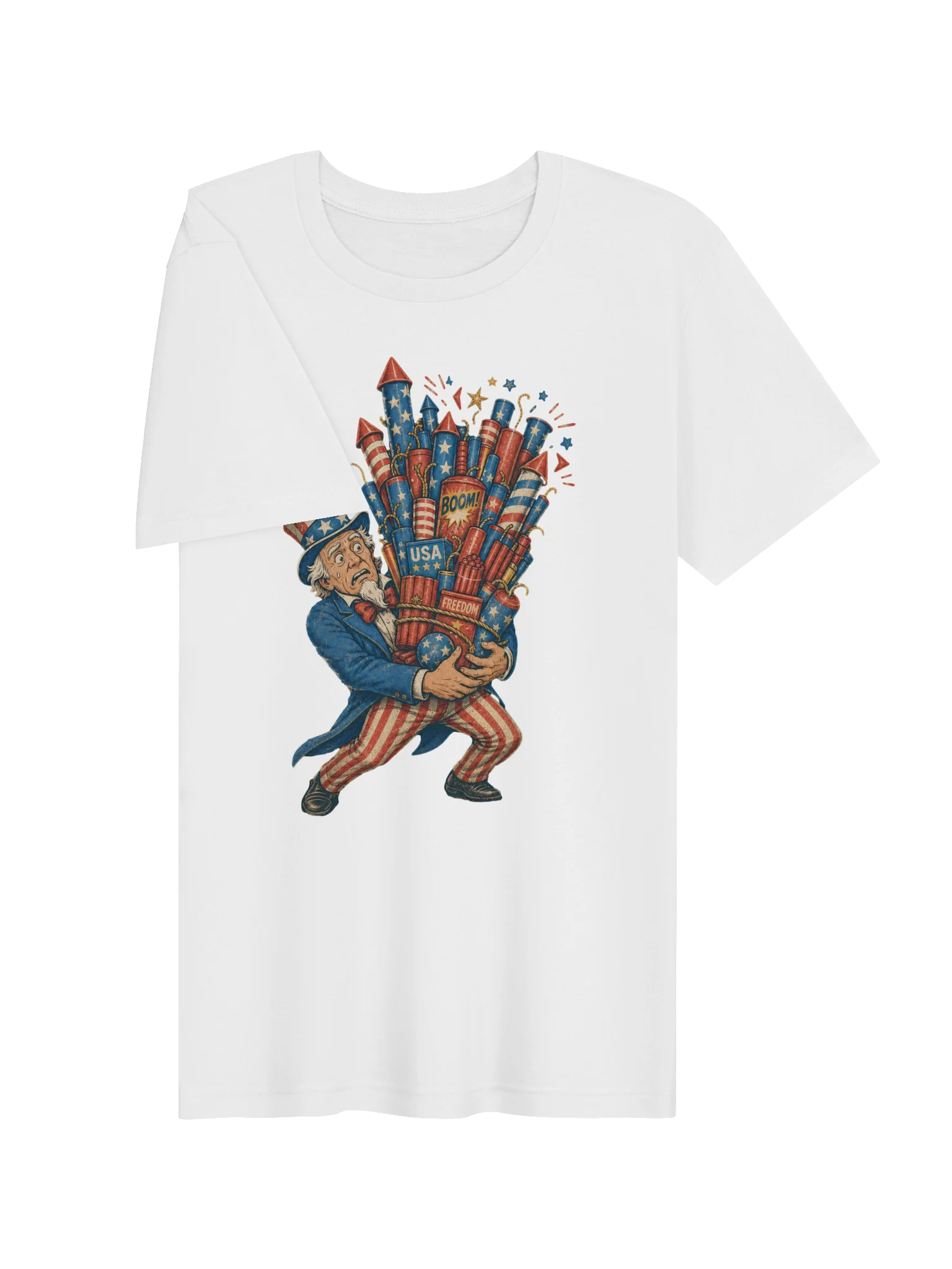 Uncle Sam Fireworks Tee | USA T-Shirt product image (23)