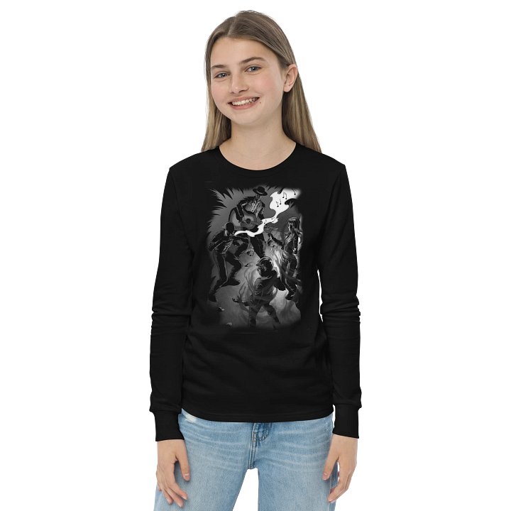 Shadows on the Silver Strings - Sliver Jack - BearBella+Canvas Youth Long Sleeve T-Shirt product image (2)
