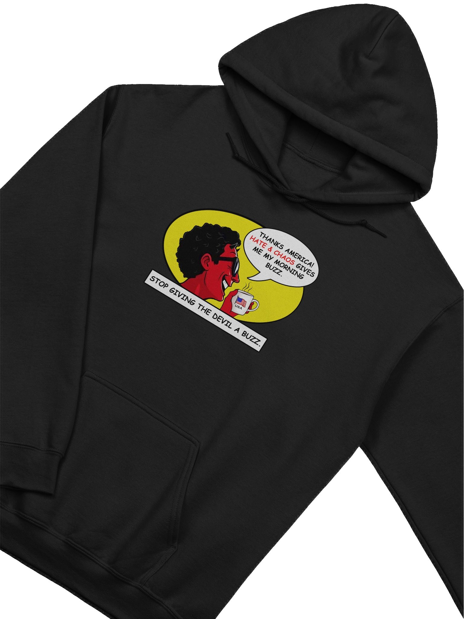 Stop Giving The Devil A Buzz Hoodie - Progressive Sweatshirt product image (3)
