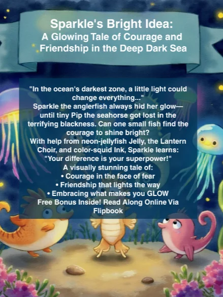 Sparkle's Bright Idea: A Glowing Tale of Courage and Friendship in the Deep Dark Sea product image (2)