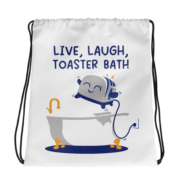 Live, Laugh, Toaster Bath Drawstring Bag product image (1)