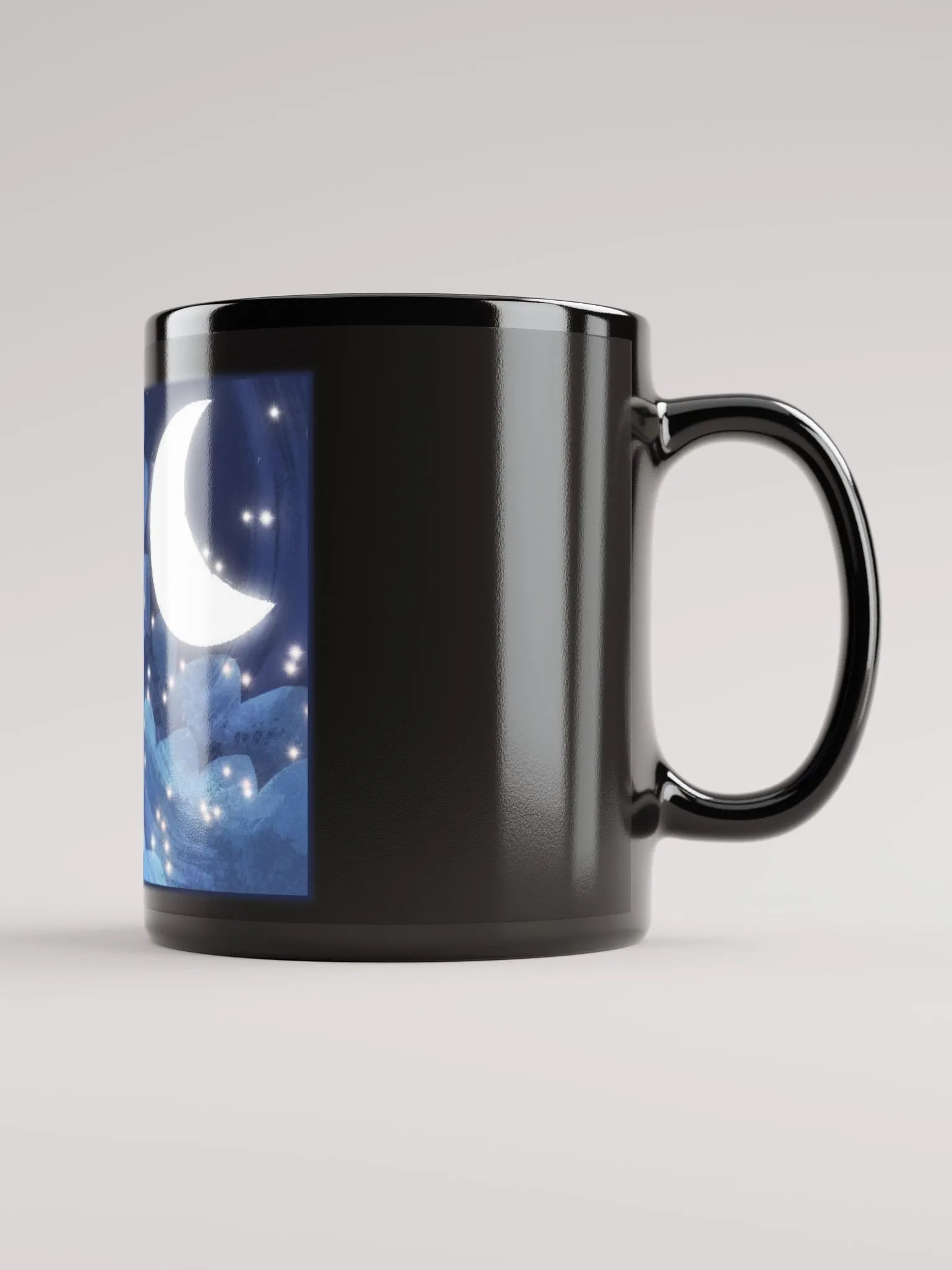 Black Mug - Moonlit Clouds product image (2)