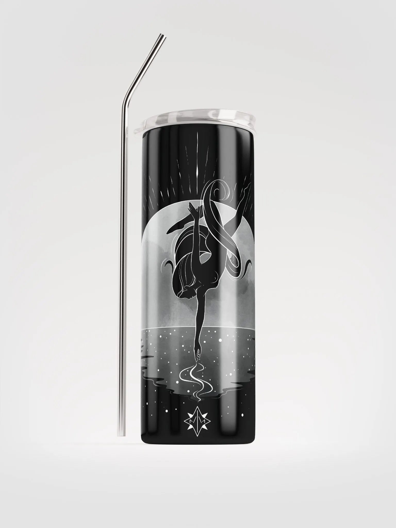 𝖓𝖊𝖗𝖊𝖎𝖉𝖆 stainless steel tumbler w/ reusable straw product image (2)