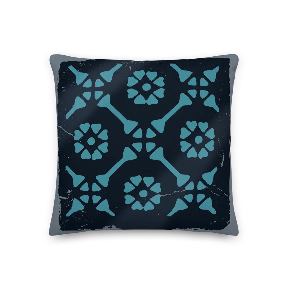 Azul Tile Board Game 18" x 18" Pillow - Blue product image (3)