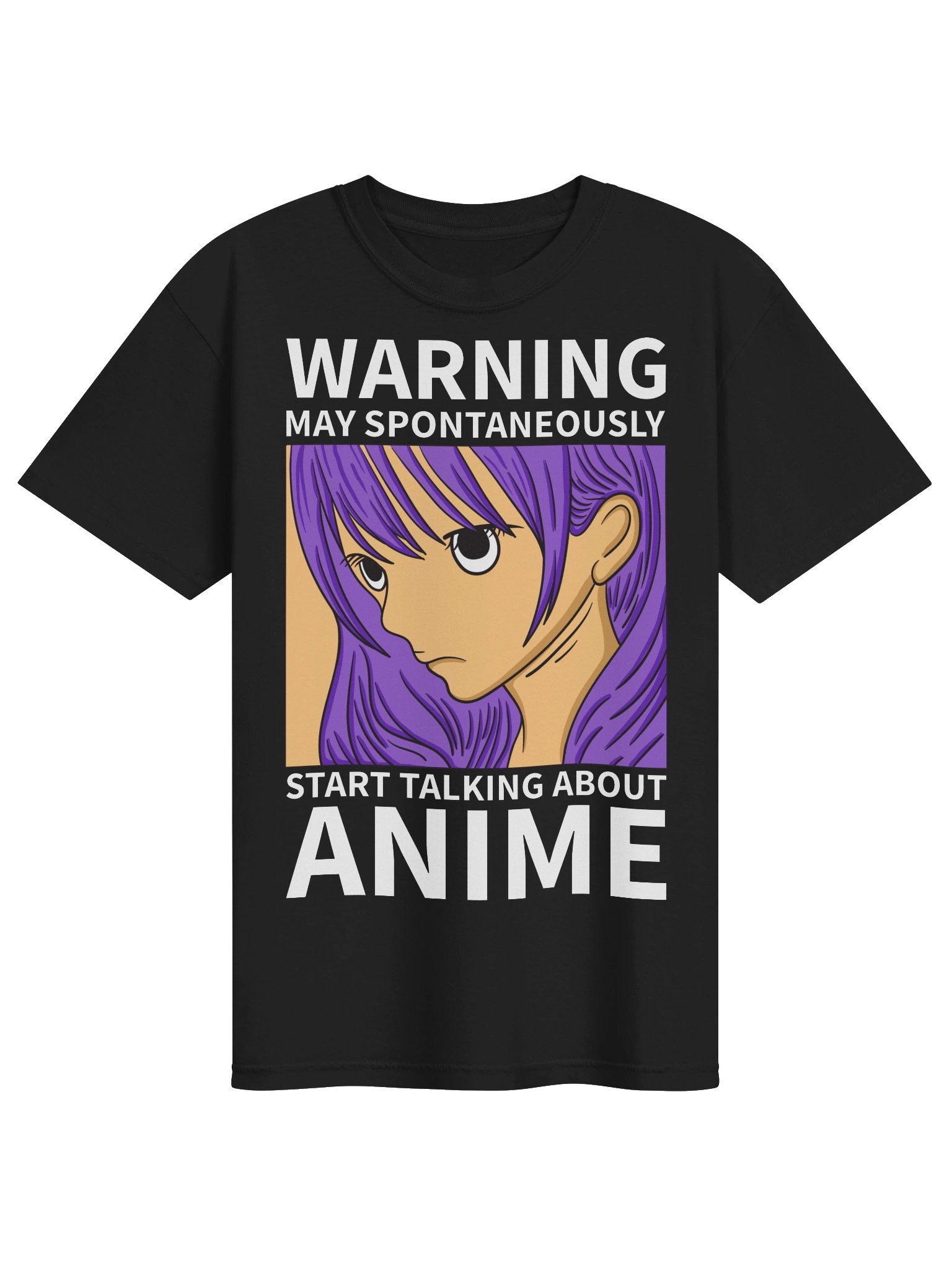 Warning: May Start Talking Anime Unisex T-Shirt product image (1)