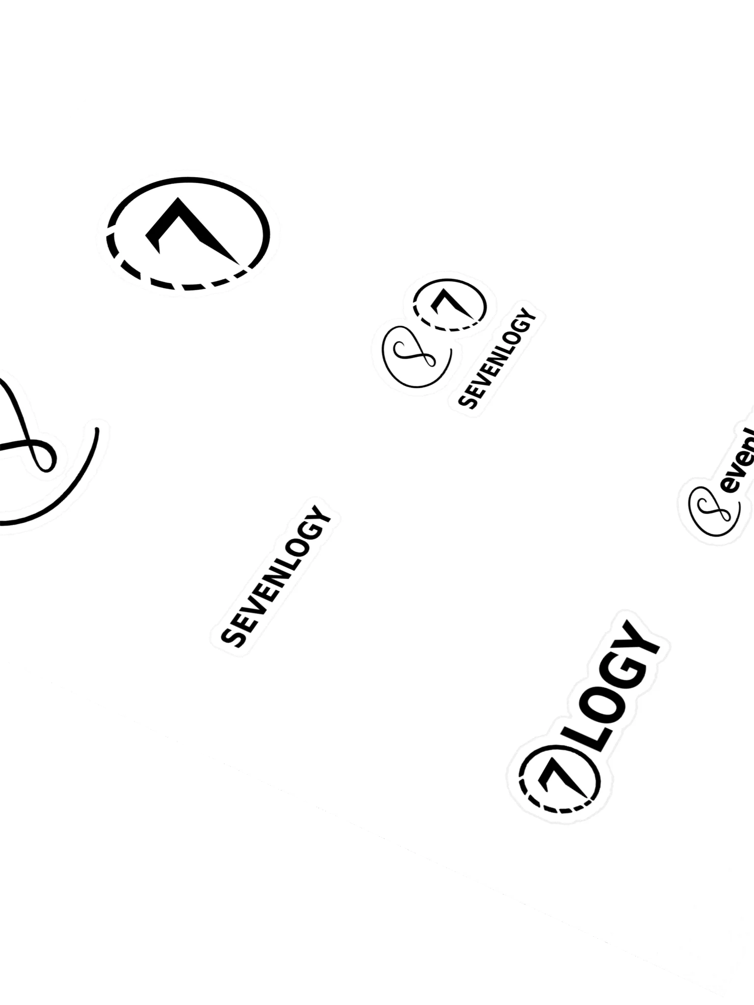 Sevenlogy Sticker Sheet — Black product image (3)