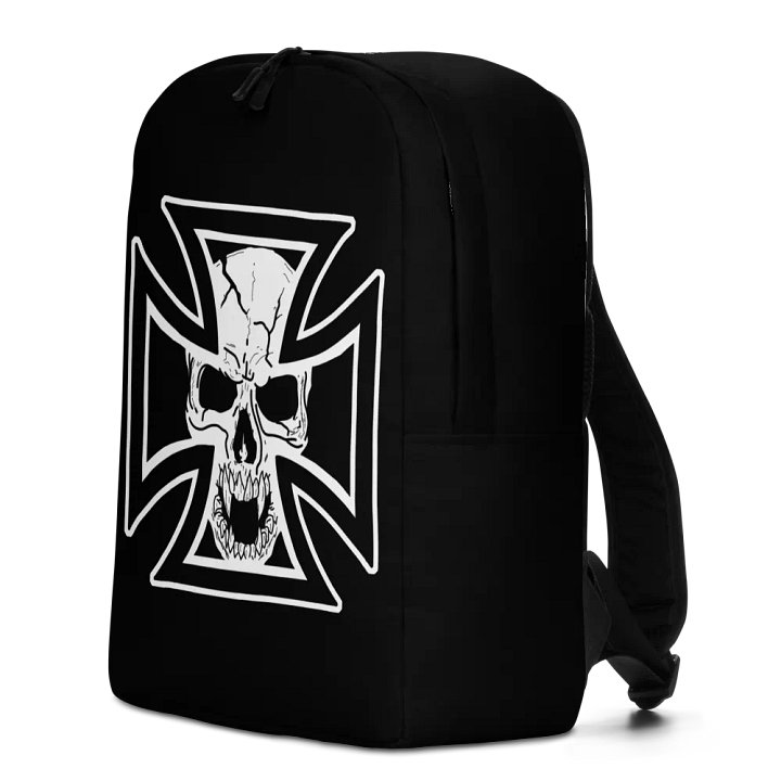 Maltese cross and skull backpack product image (2)