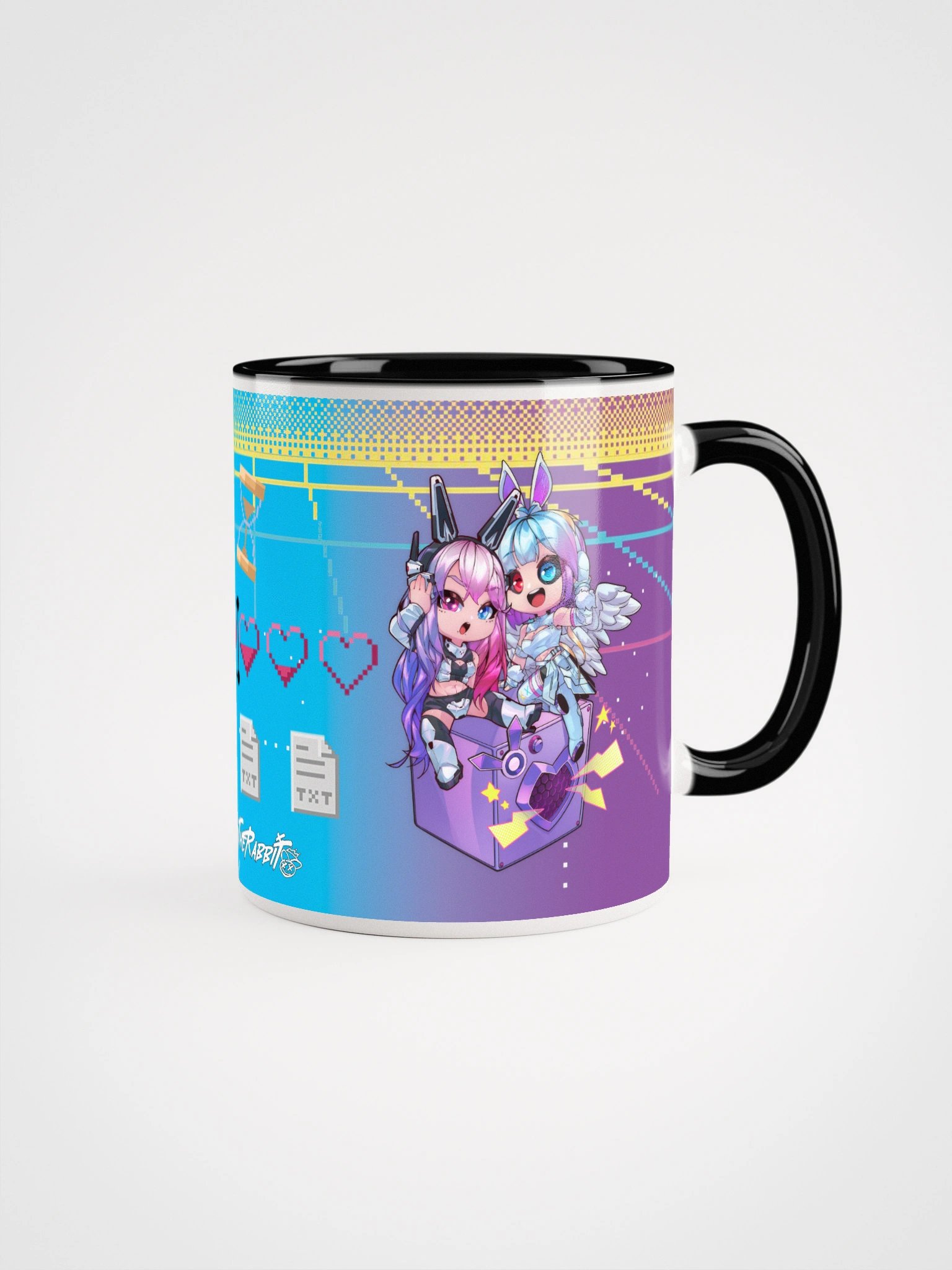 8BIT PIXEL LOVE - Inner Colored Ceramic Mug product image (2)