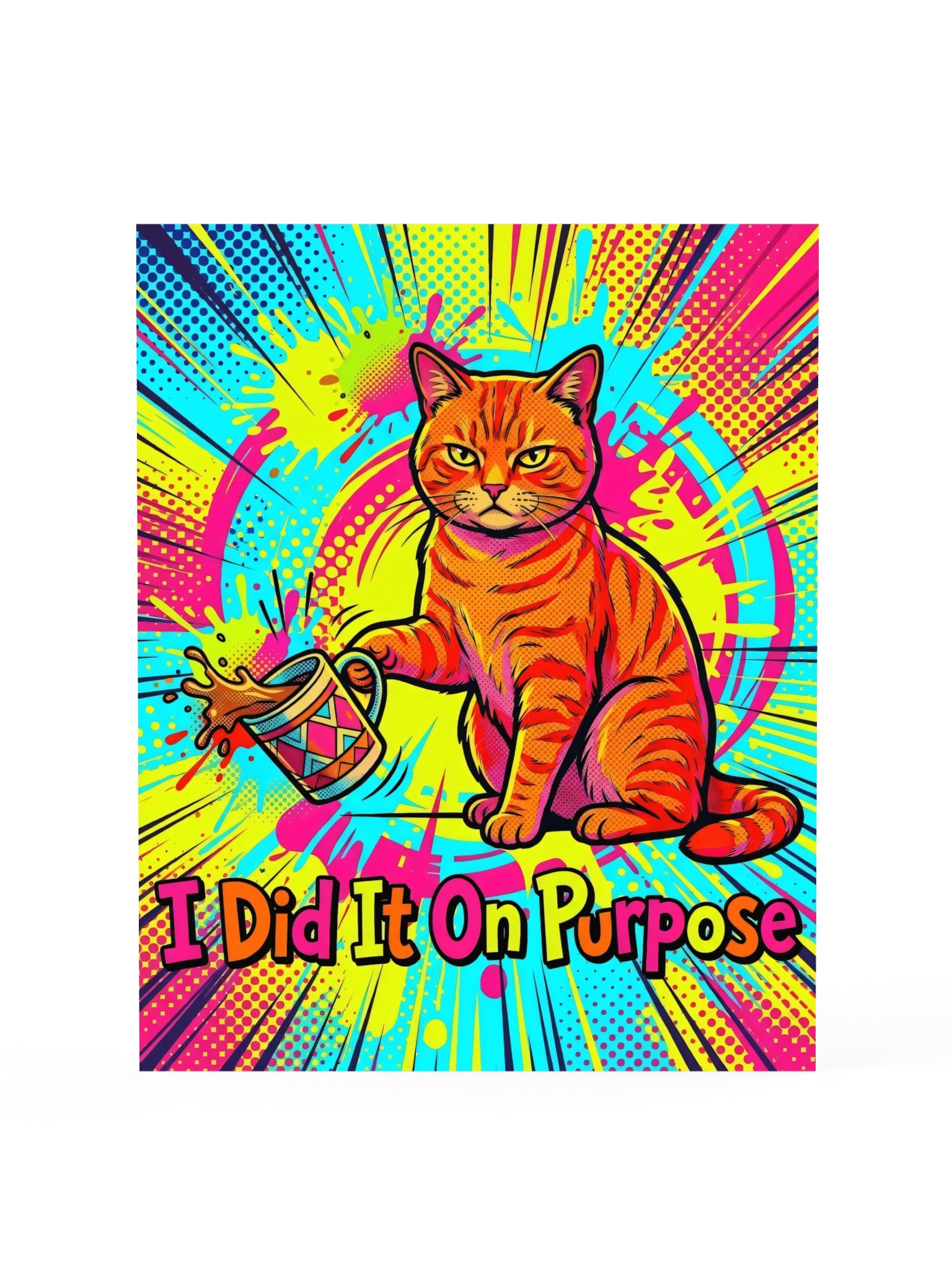 On Purpose Cat Poster product image (15)