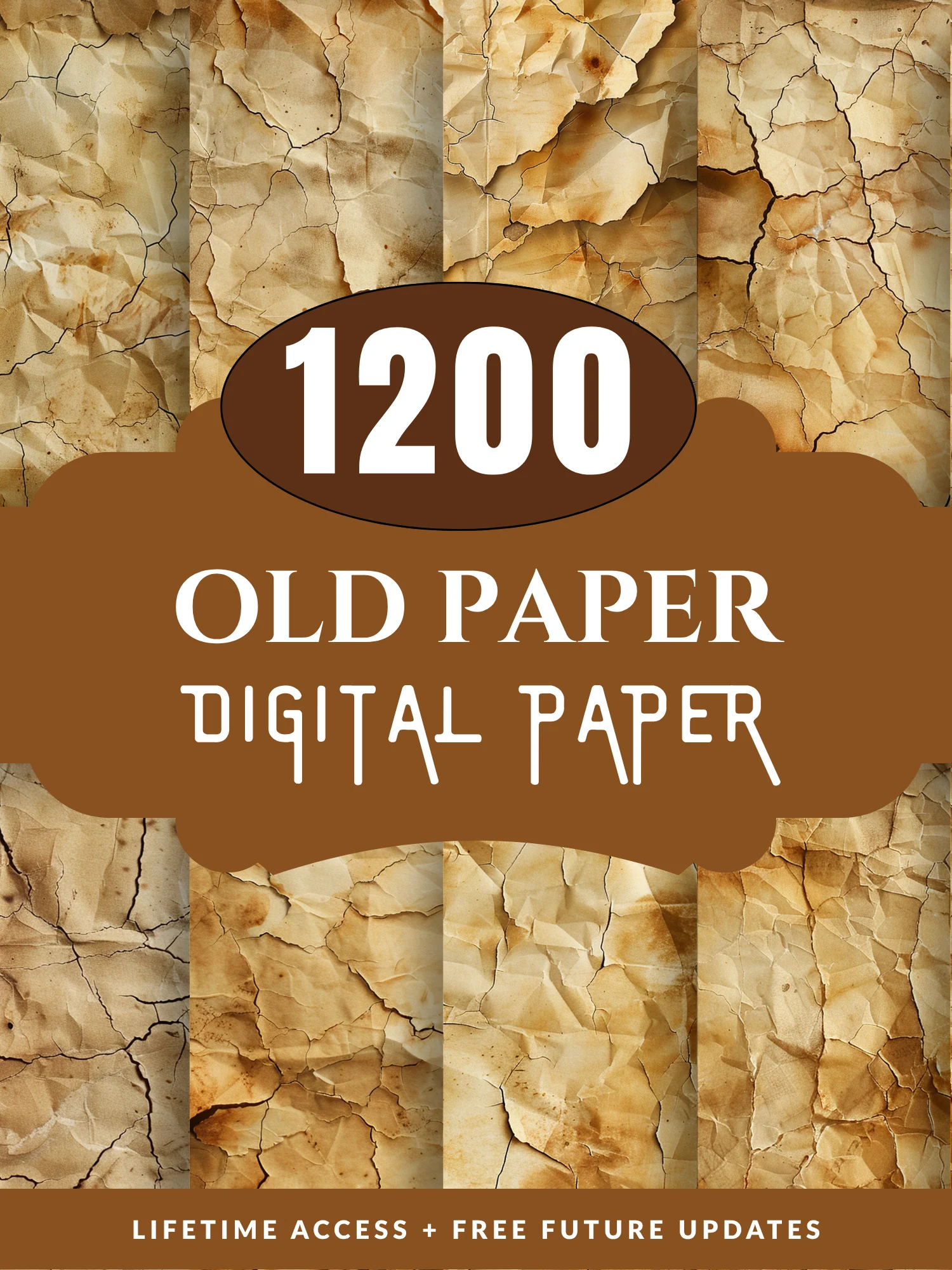 Old Paper Digital Bundle Vintage Journal Pages Antique Background product image (6)