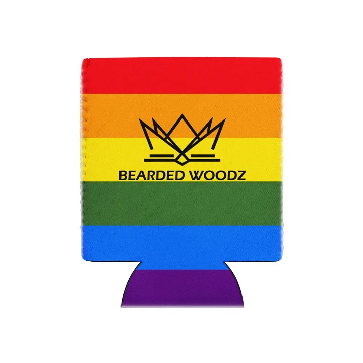 Coozie Can Cooler (Design: Bearded Woodz) Custom Pride product image (1)