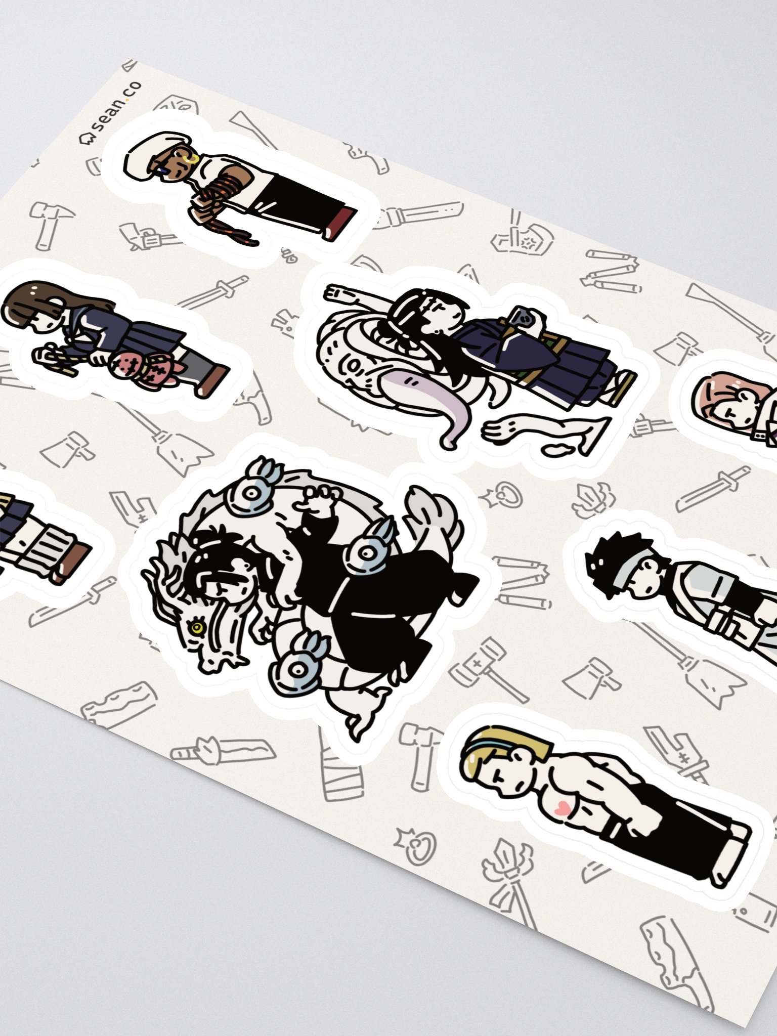 Geto's Group Jujutsu Kaisen Sticker Sheet | Suguru Mimiko Nanako Larue Toshihisa Manami Miguel product image (2)