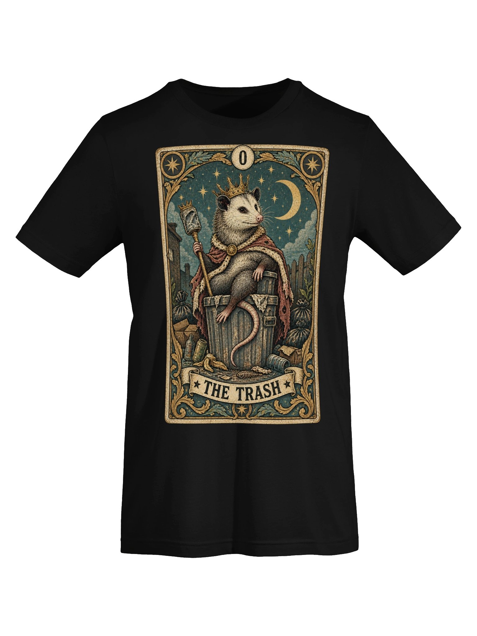 The Trash — Possum King Tarot Card Graphic Tee product image (40)