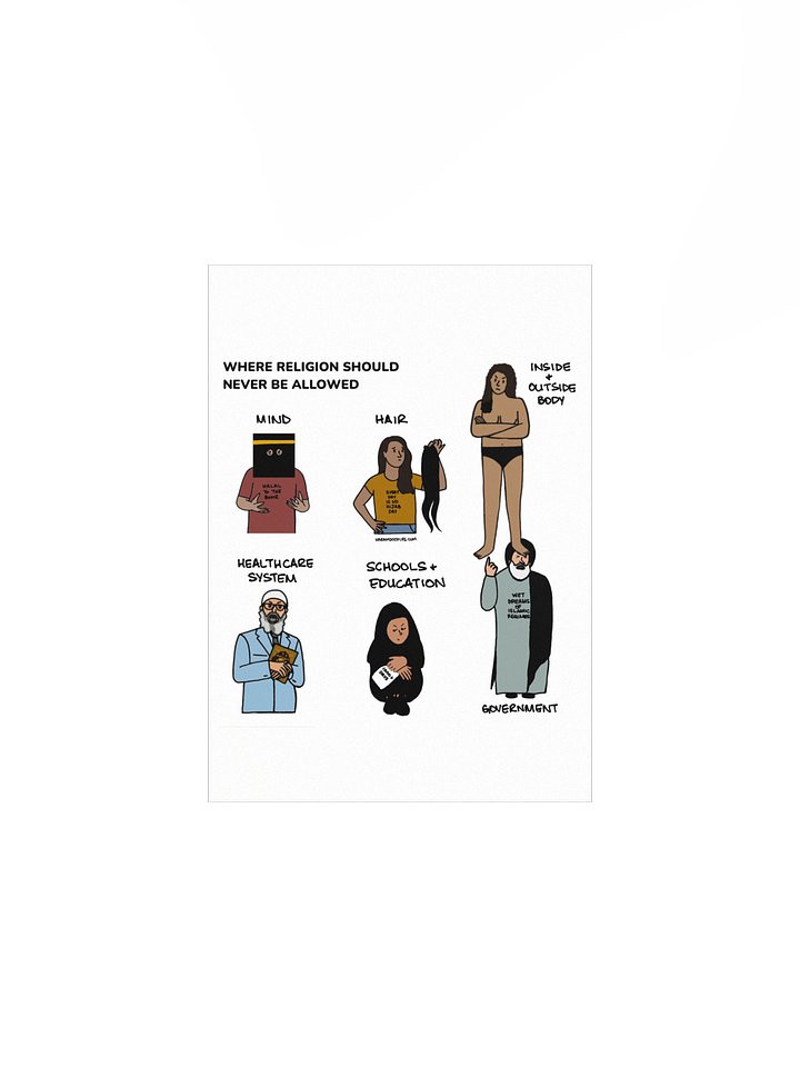 Where Religion Should Never Be Allowed Poster product image (1)