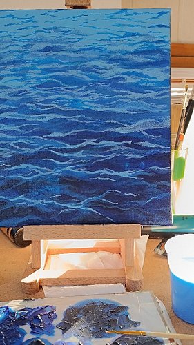 🏝️Are you getting ready for summer? 🩵💙
Progress of today's painting 🌊🌊
#art #sea #nature #live #summervibes