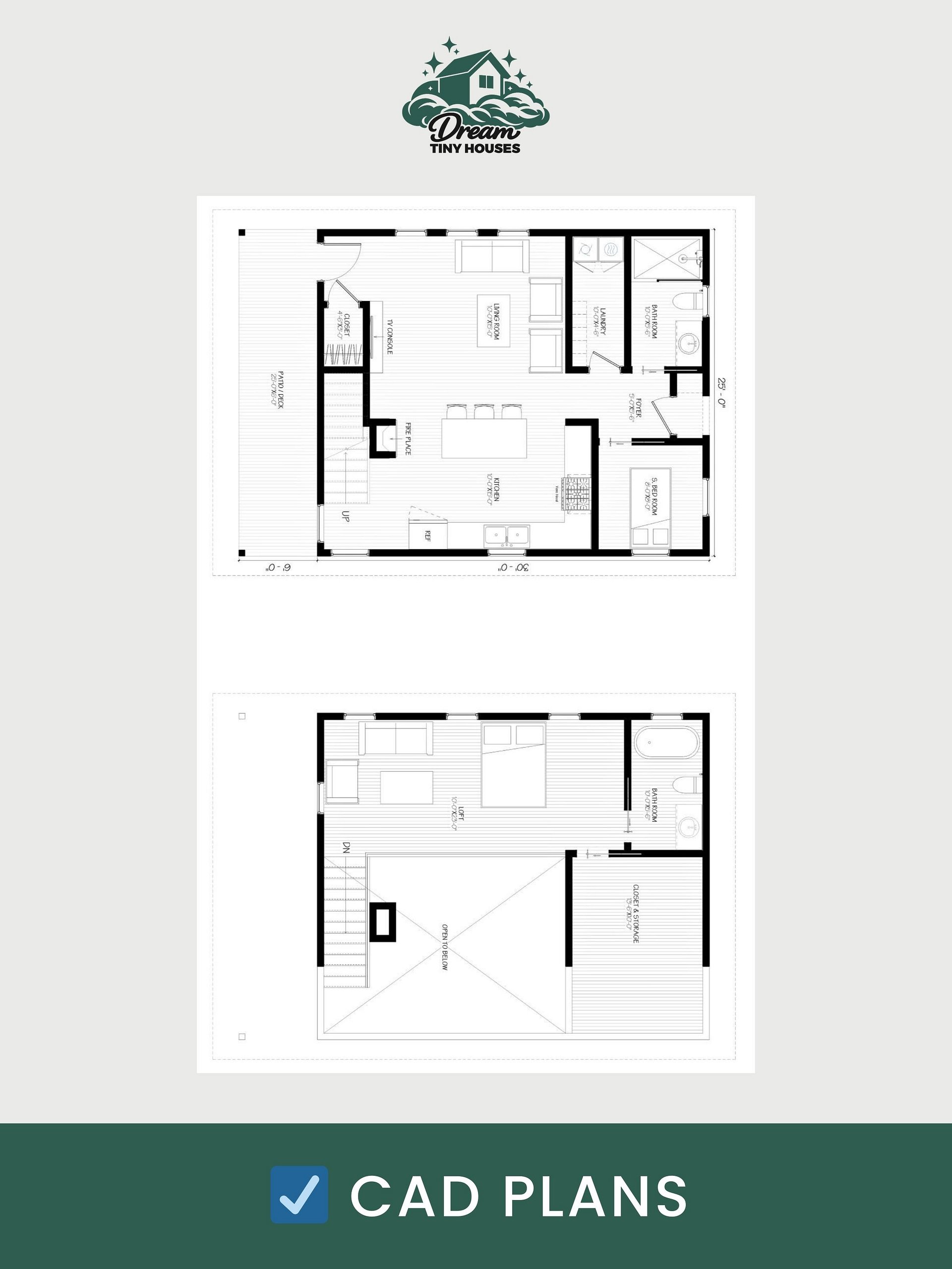The Bastion Tiny House Blueprint Set (CAD File + Materials List) product image (7)