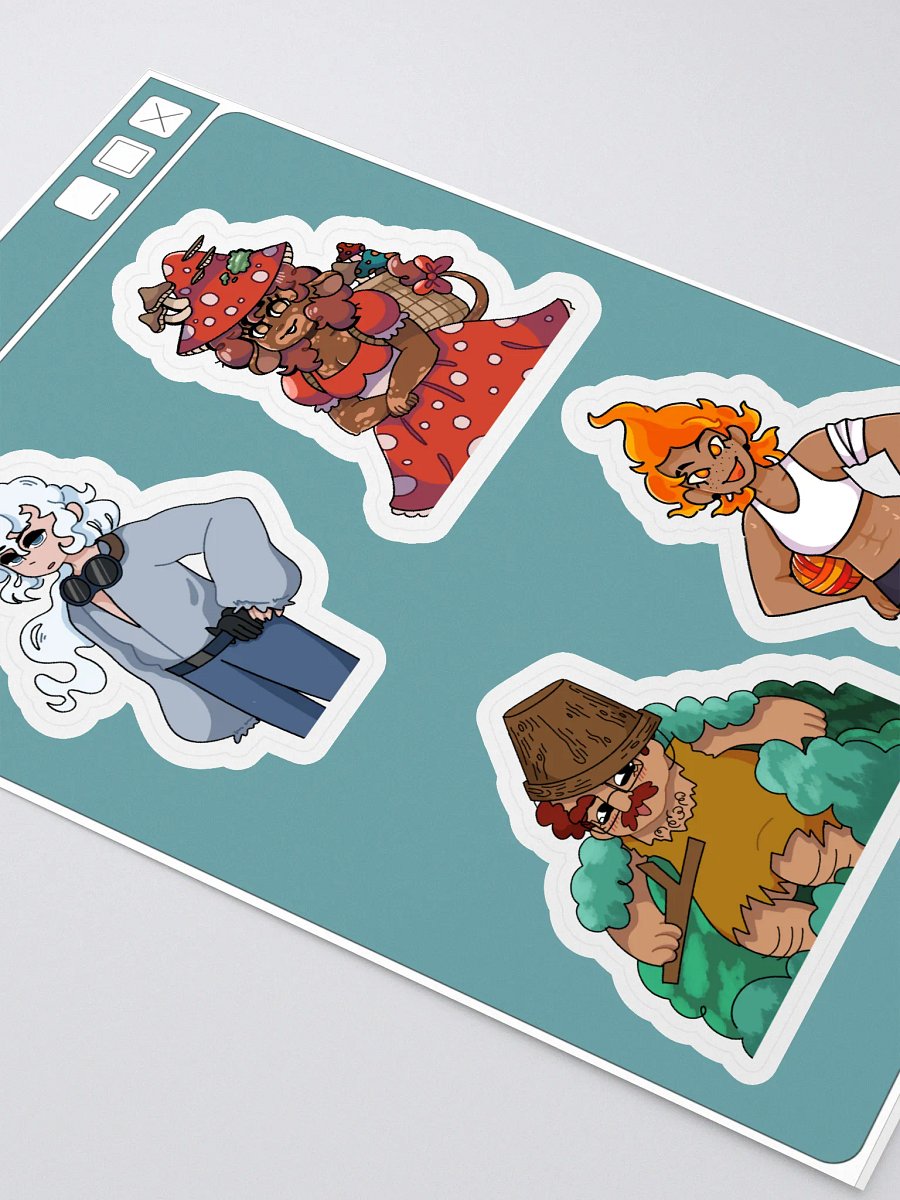 Characters Sticker Sheet - Blue product image (2)