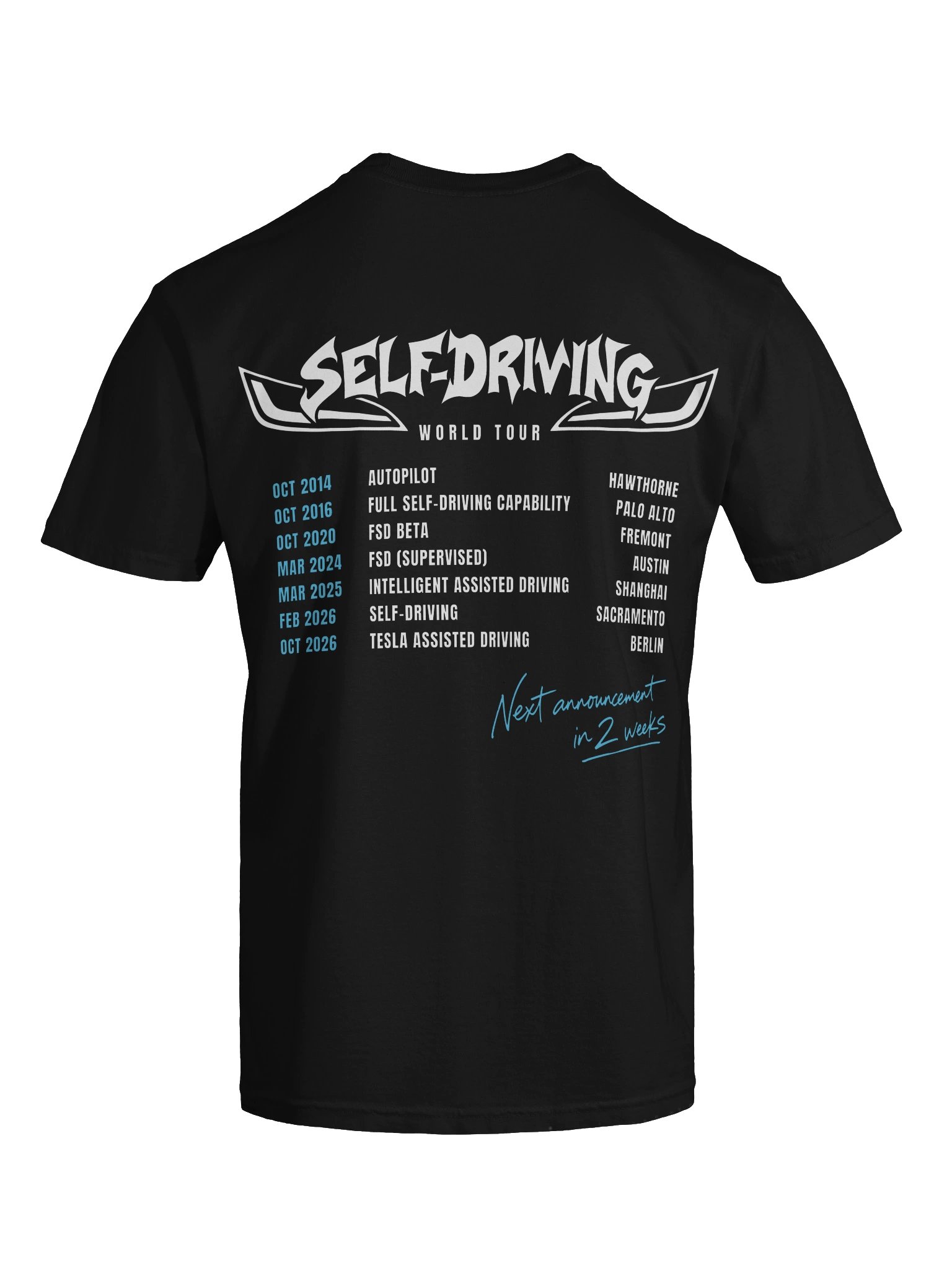 Self-Driving World Tour Tee (Classic Fit) product image (10)