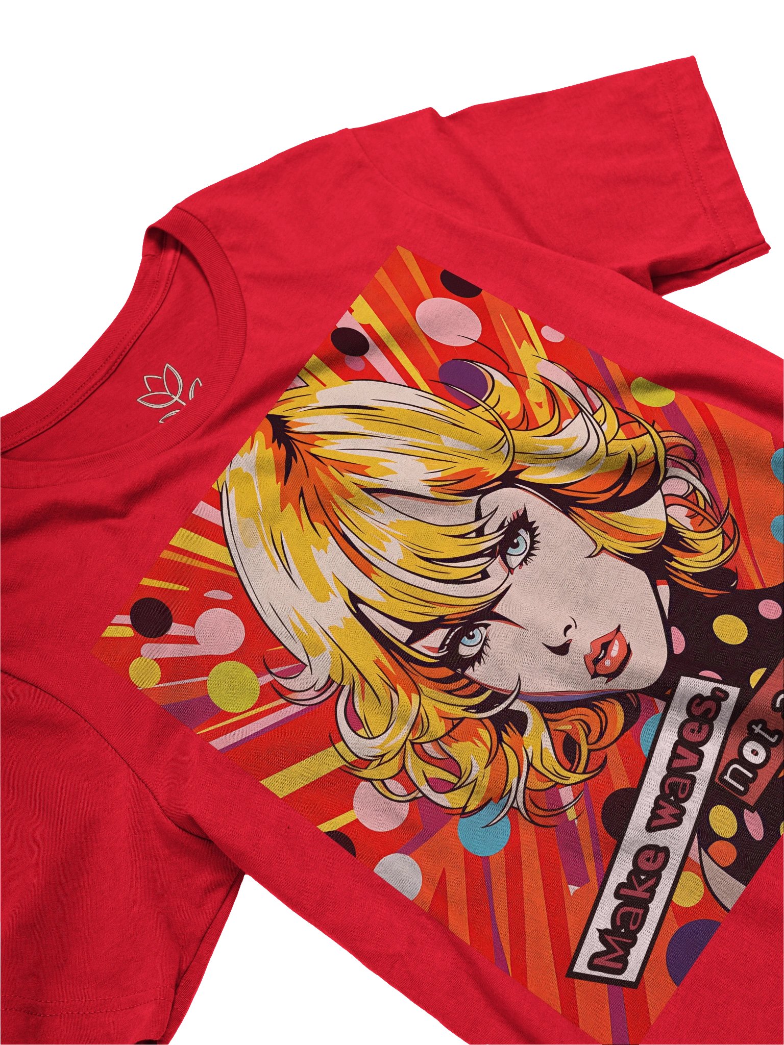 Make Waves Not Apologies Pop Art Graphic Tee product image (2)