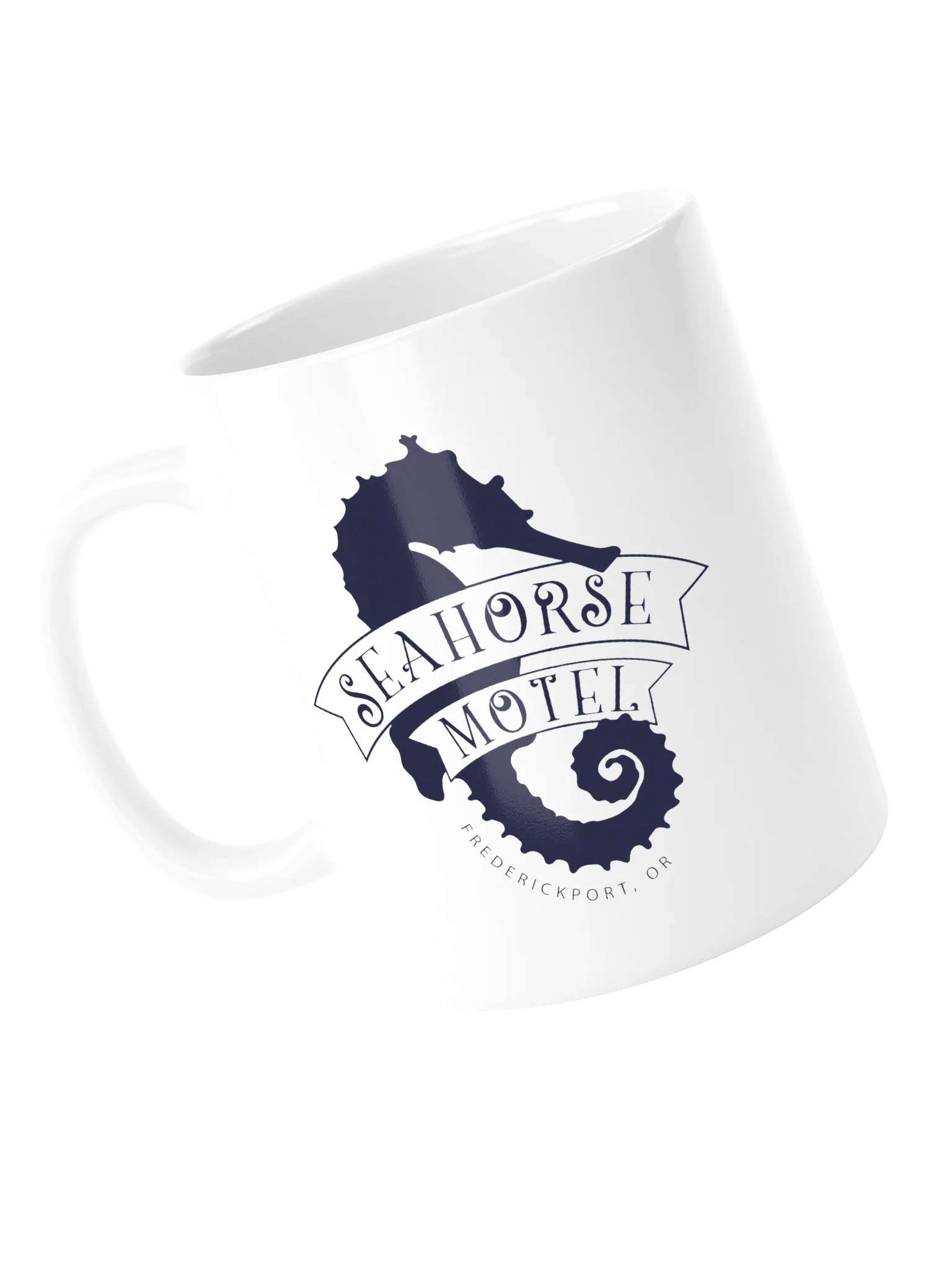 Seahorse Motel Blue Coffee Mug product image (5)