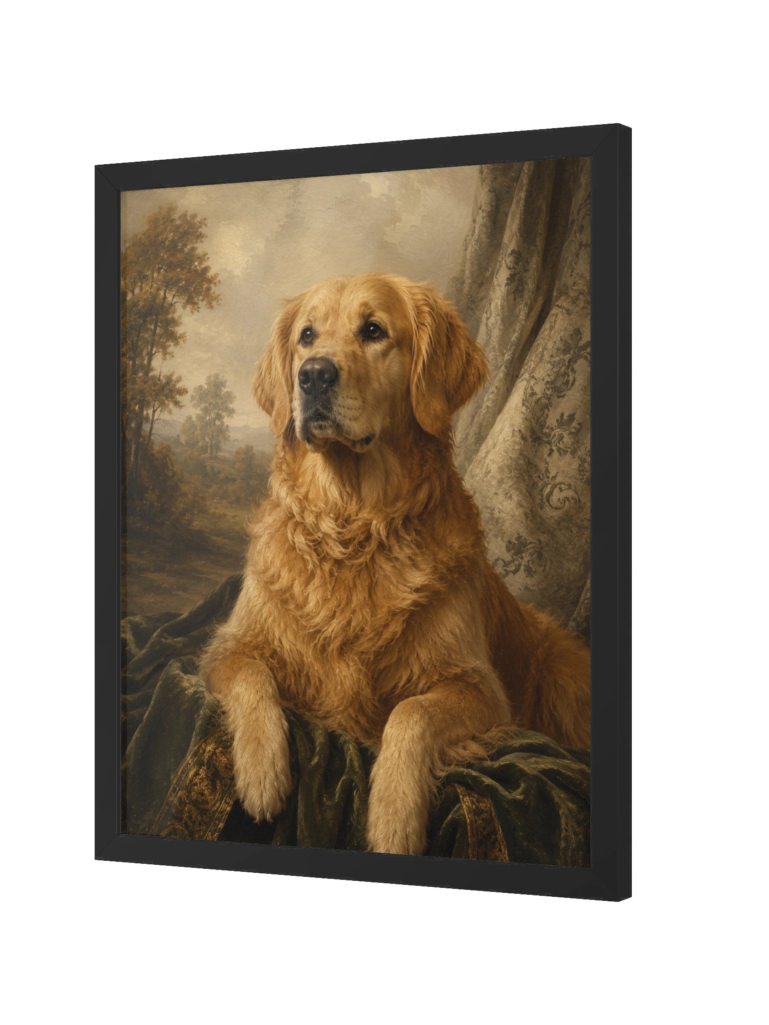 Golden Retriever Portrait Framed Matte Poster product image (2)