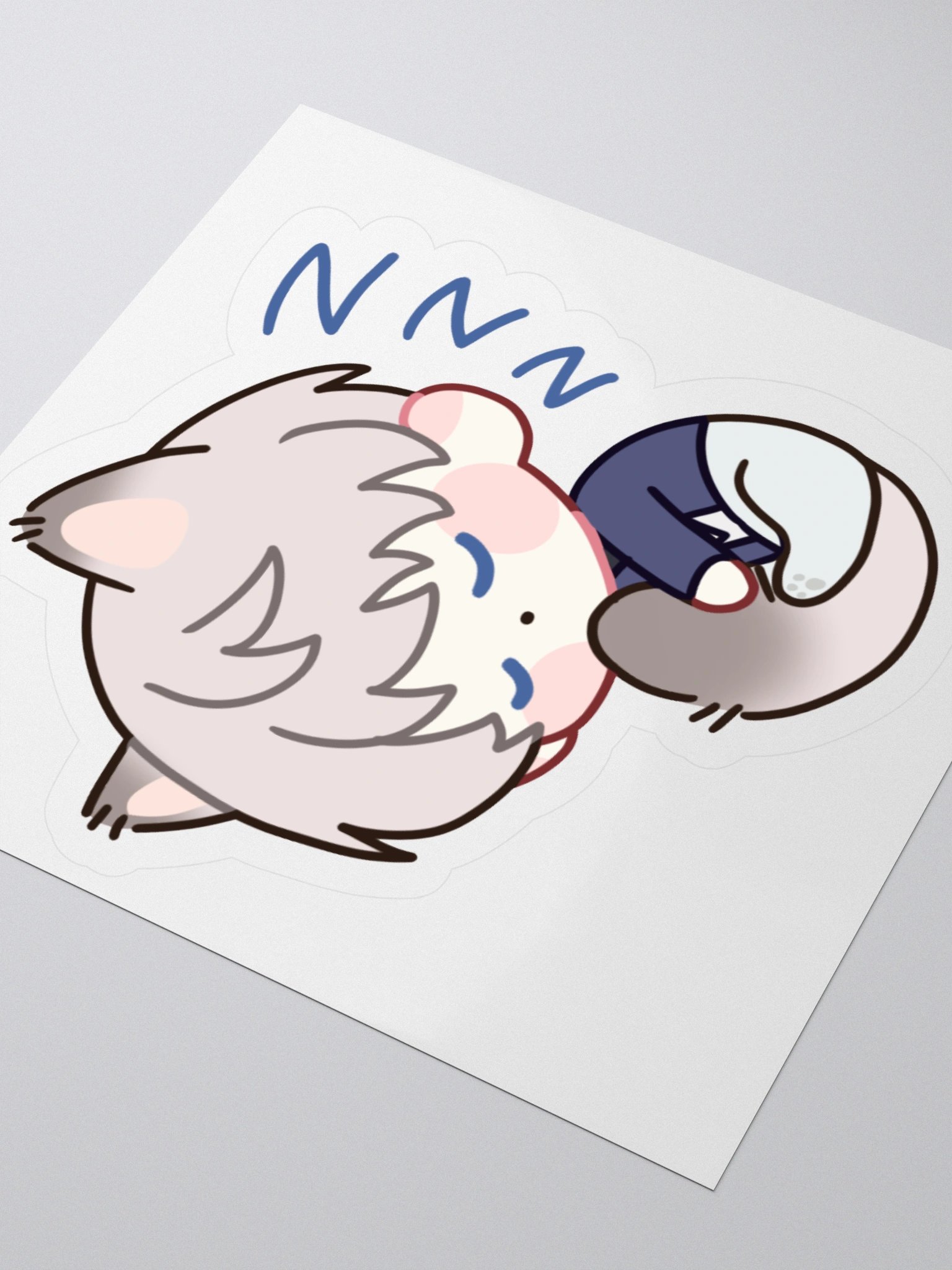 Xavier Sleepy Cat Sticker product image (8)