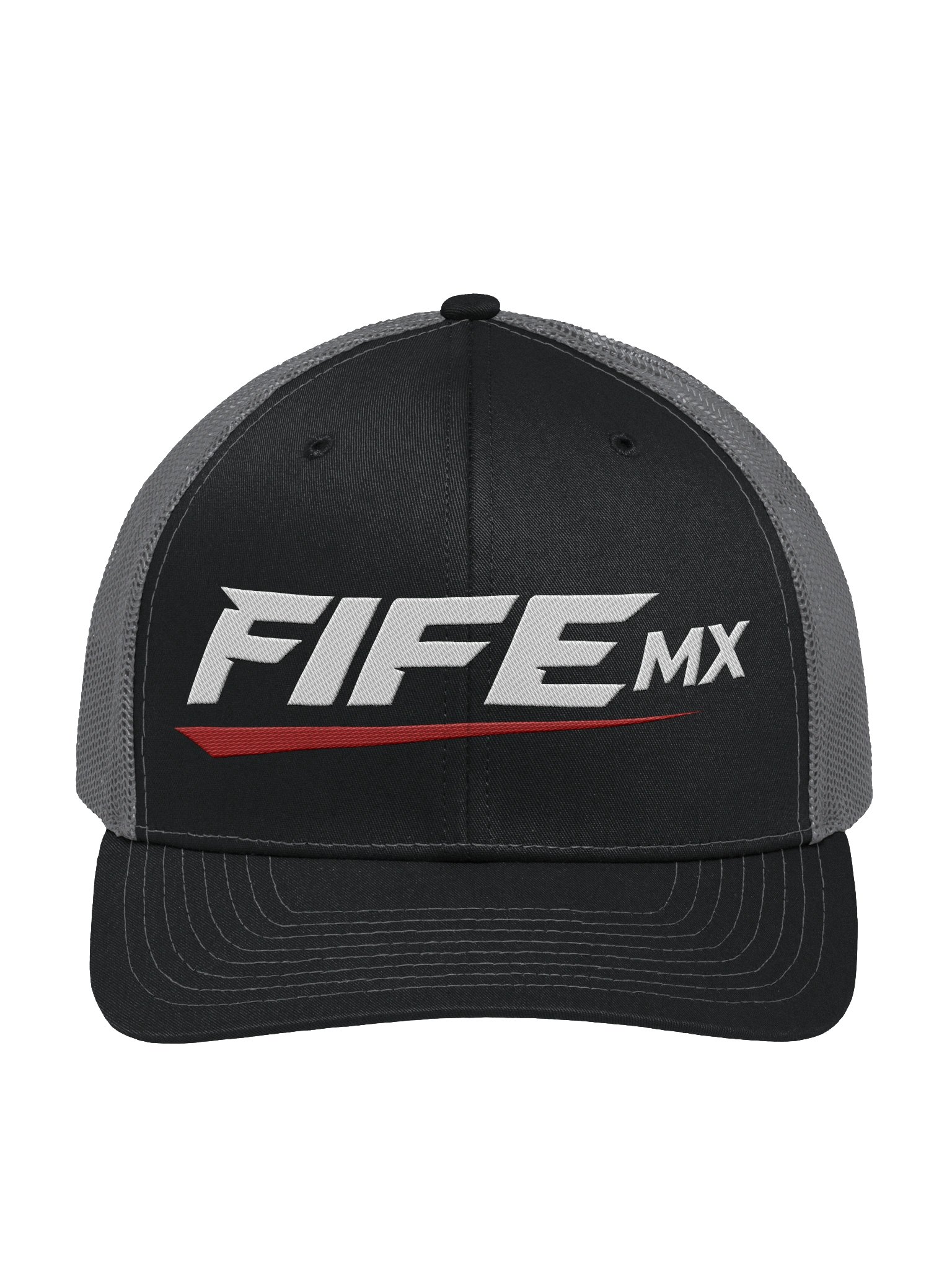 FifeMX Stitch Trucker Hat – White Logo product image (1)