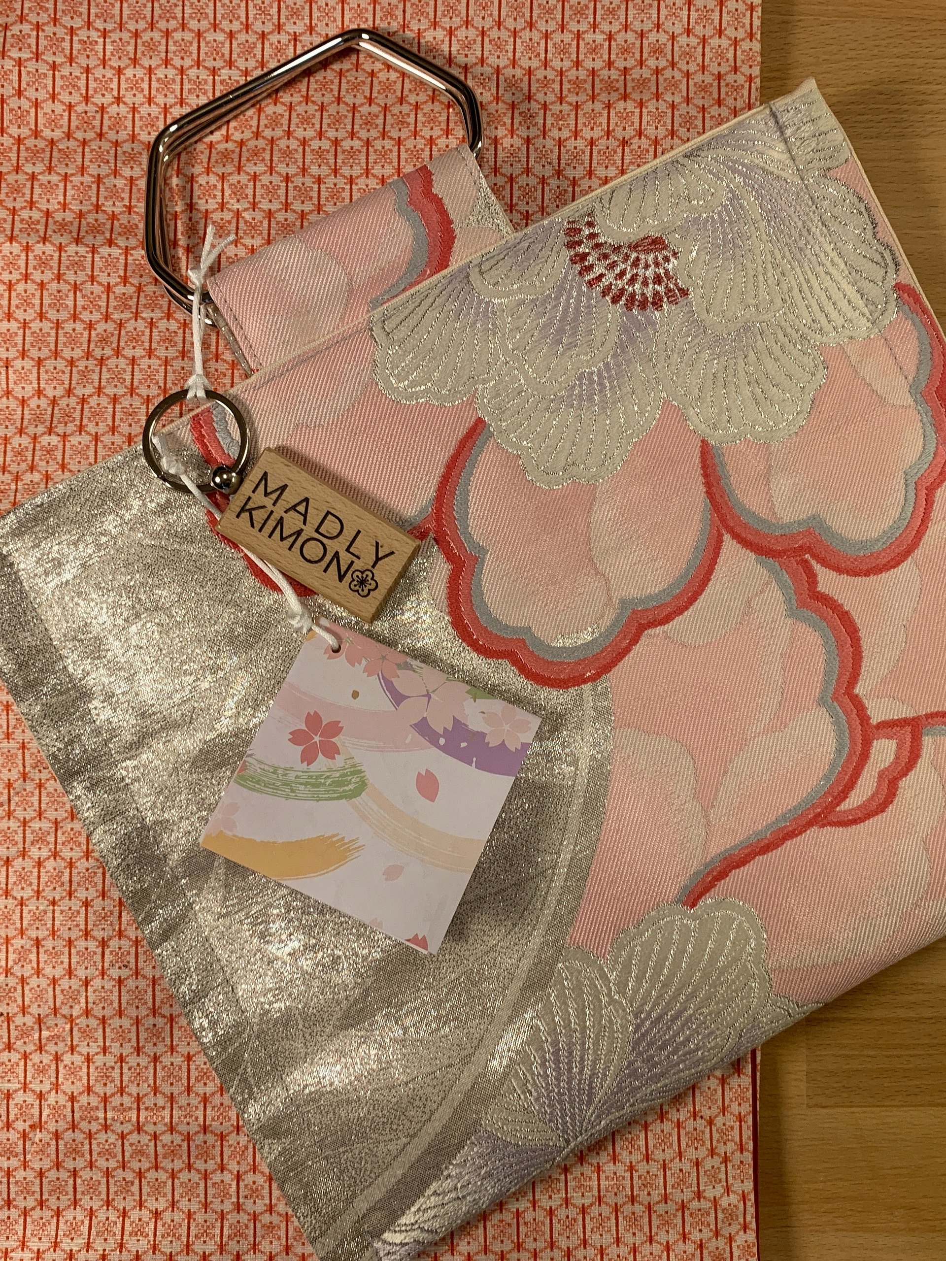 Upcycled Japanese Obi Shoulder Purse ~ Handmade Bag with Vintage Japanese Kimono Textiles product image (11)