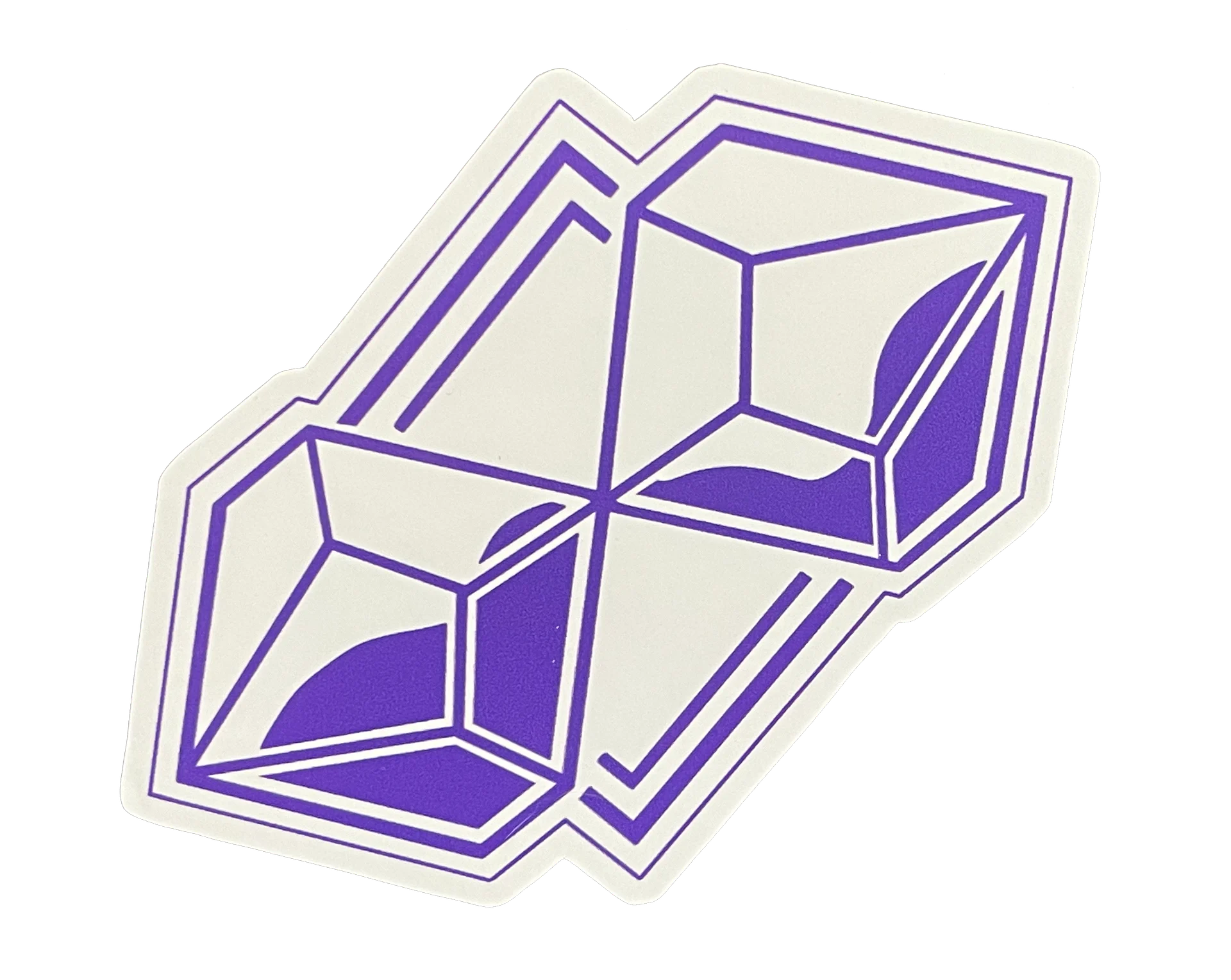 JRWI Dice Sticker (Purple & White) product image (1)