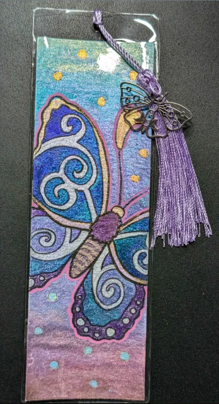 Watercolor Bookmark: Nightsong Moths Set 2 product image (2)