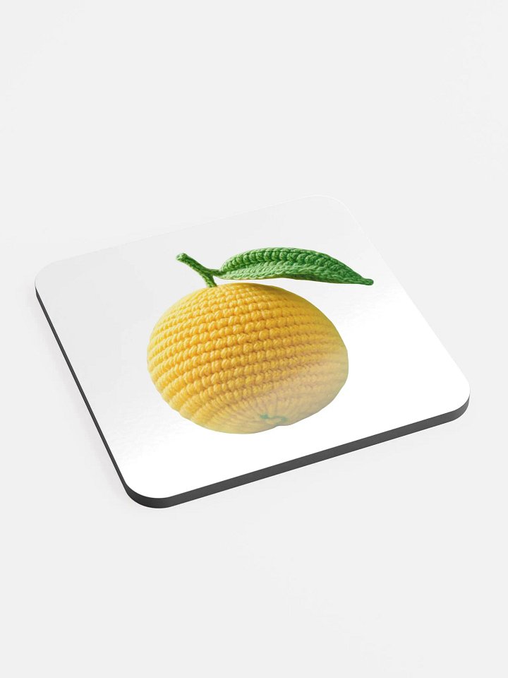 CozyAvocado Glossed Cork Coaster Lemon #1 product image (2)