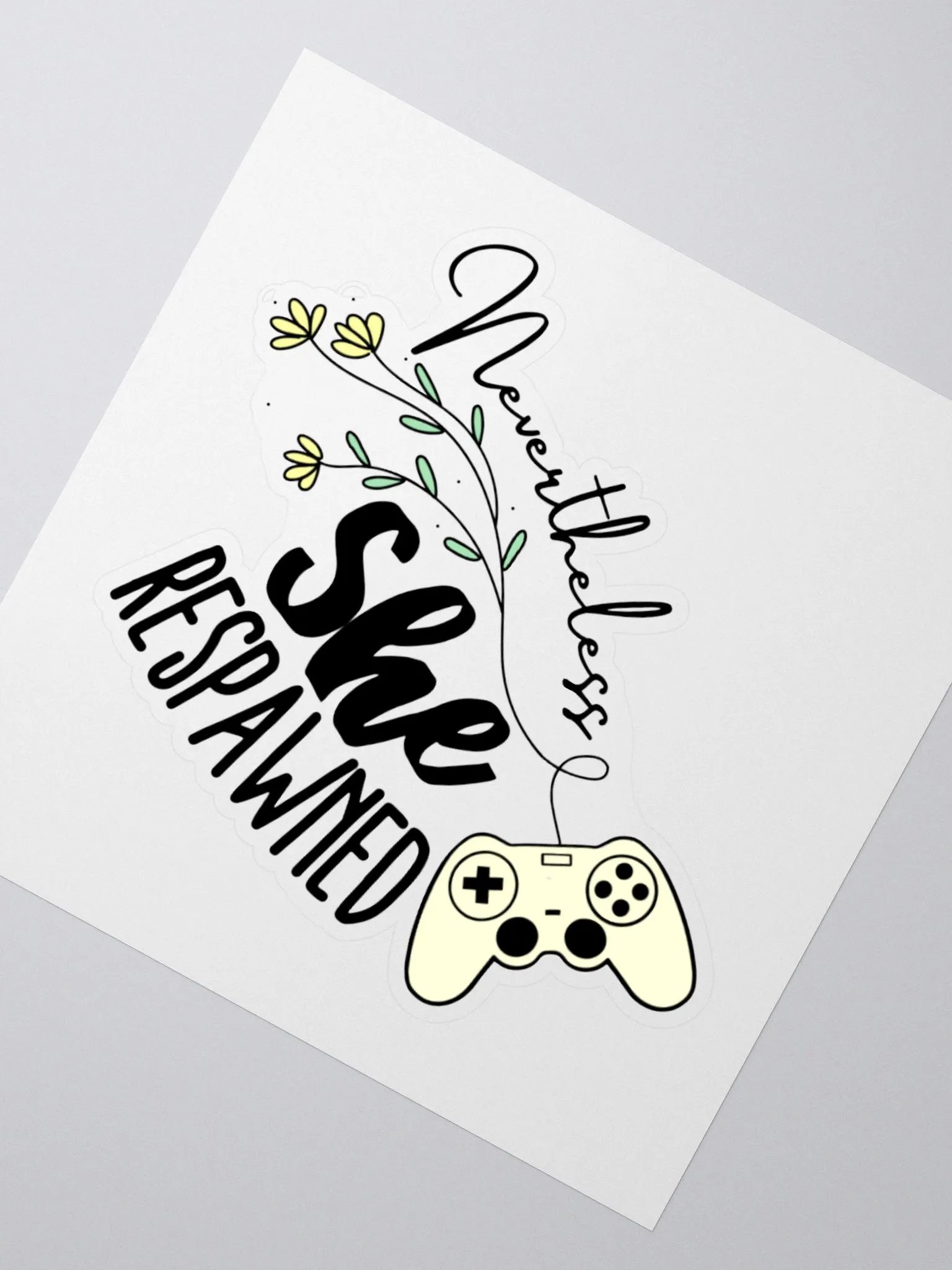 She Respawned Sticker product image (2)