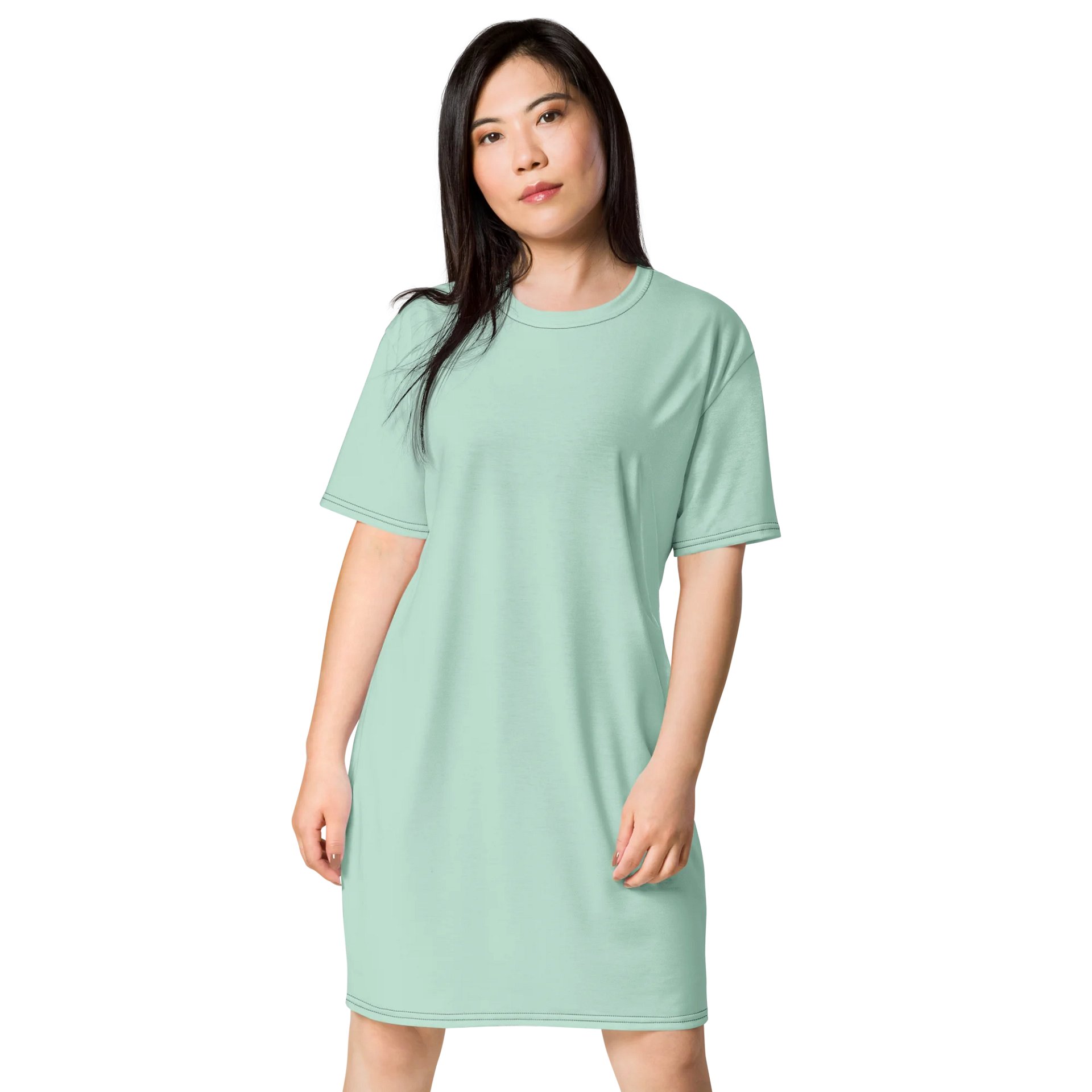 Oversized T-Shirt Dress - Serene Aero Blue, Sizes 2XS-6XL product image (1)