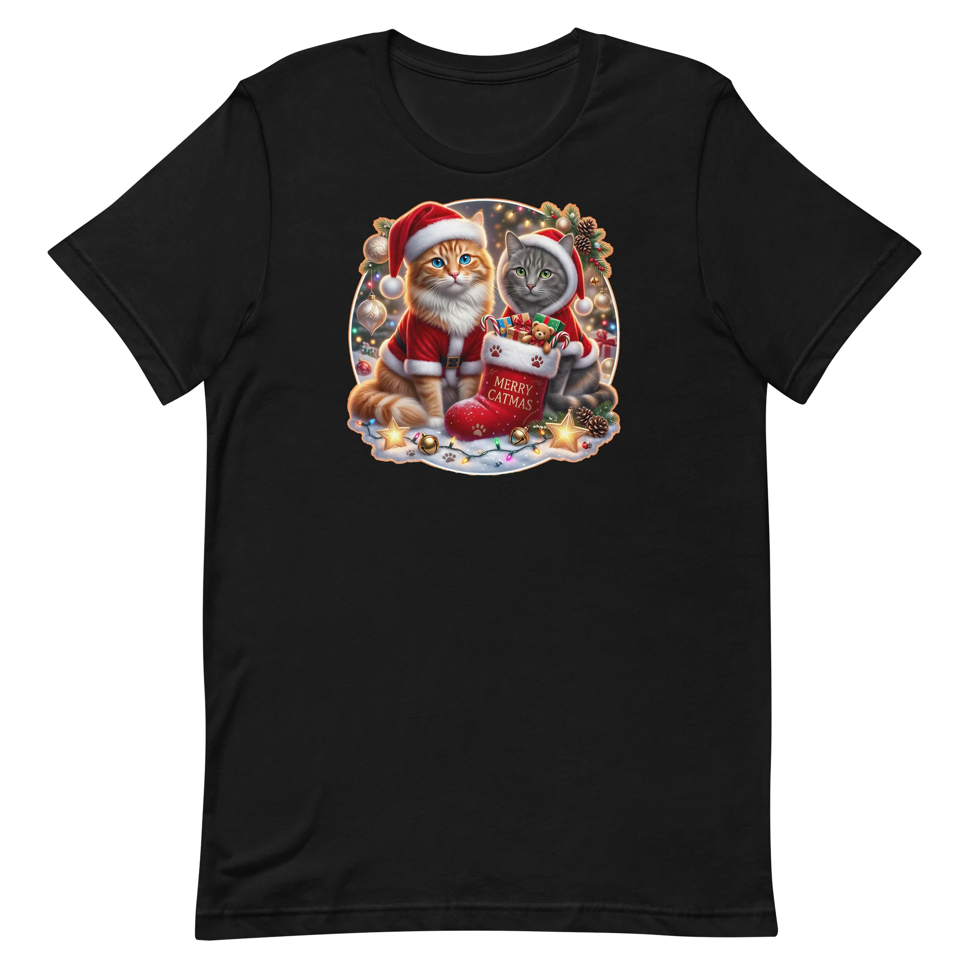 Women's Merry Catmas T-Shirt product image (2)