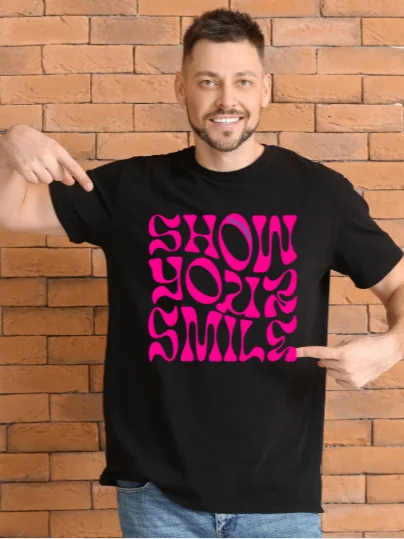 Motivational Quote "Show Your Smile" Unisex T-Shirt product image (1)
